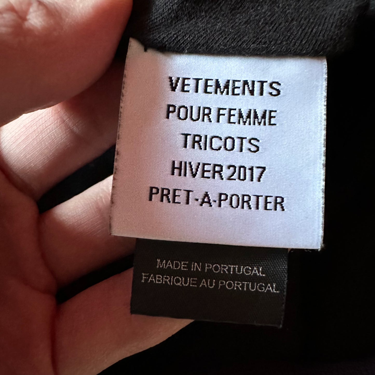 Vetements Total Fucking Darkness Eleven Inch Gun Club Reversible Hoodie AW16