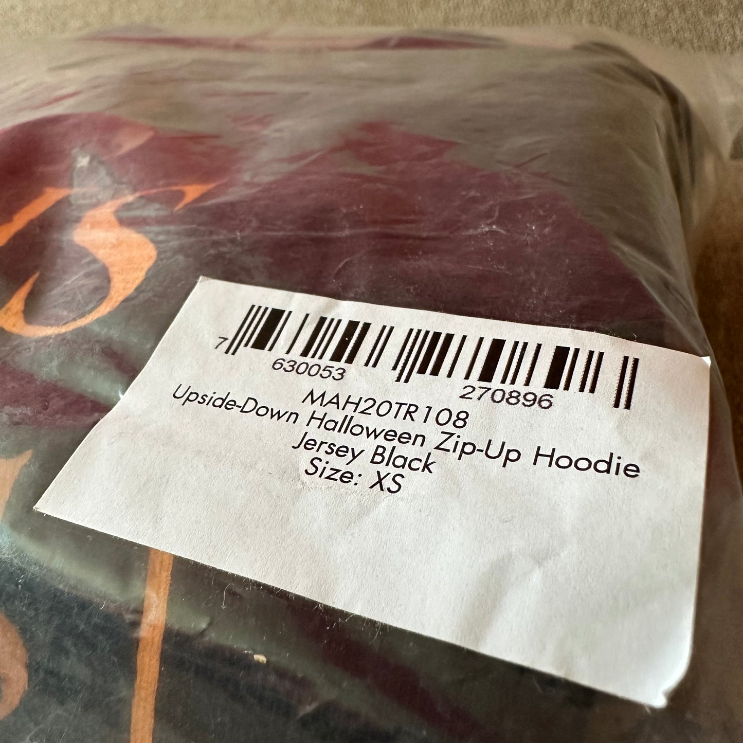 Vetements Runway Hocus Pocus Upside Down Zip Up Hoodie AW19