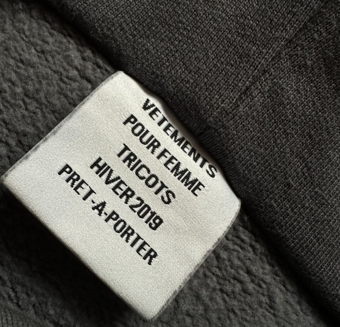 Vetements I Love Sluts hoodie AW18