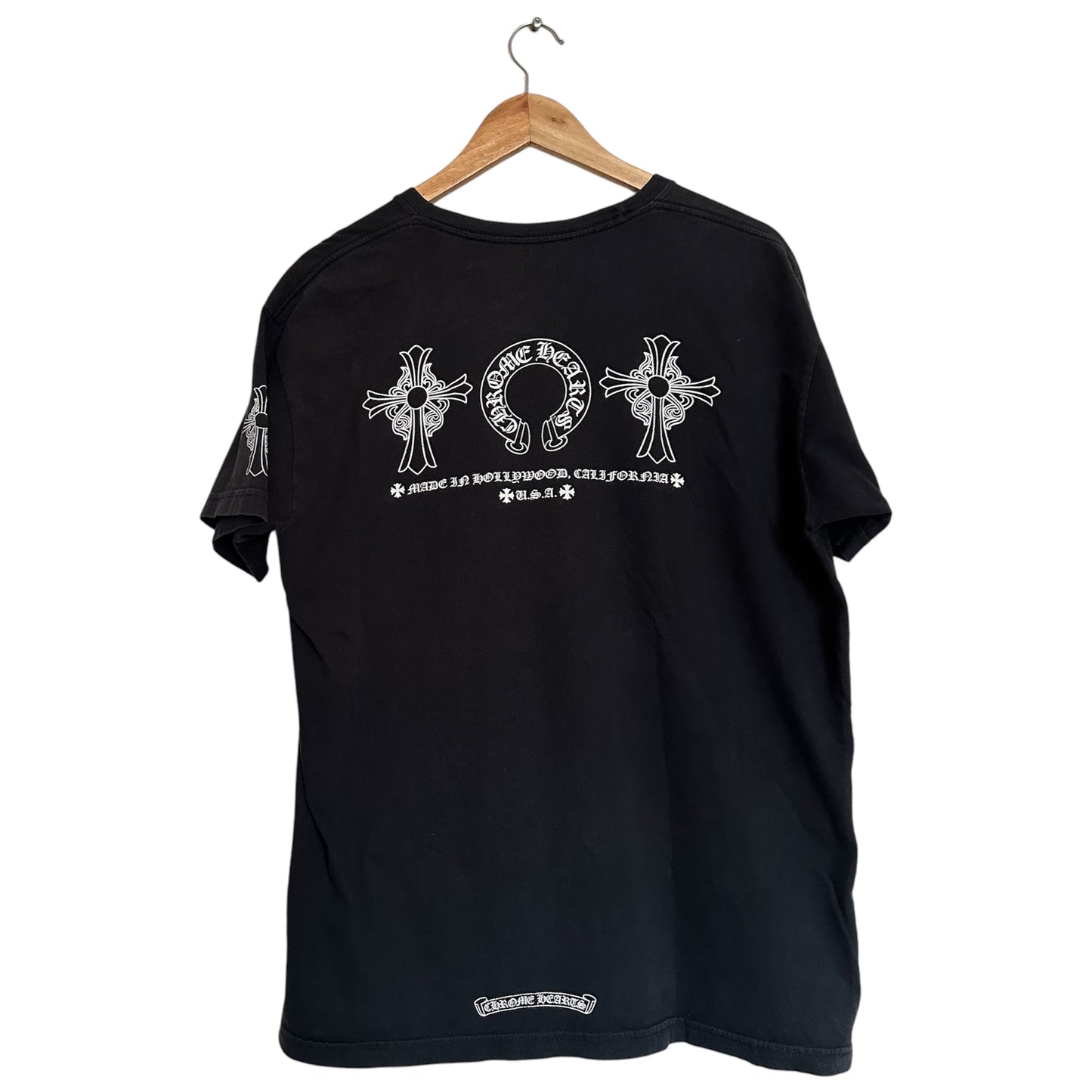 Chrome Hearts Triple Cross Horse Shoe Pocket Tee