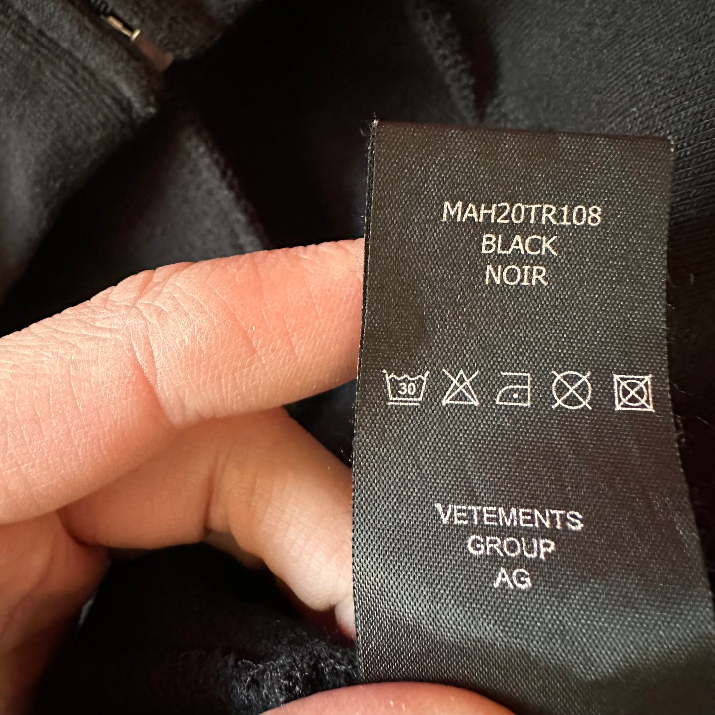 Vetements Runway Hocus Pocus Upside Down Zip Up Hoodie AW19