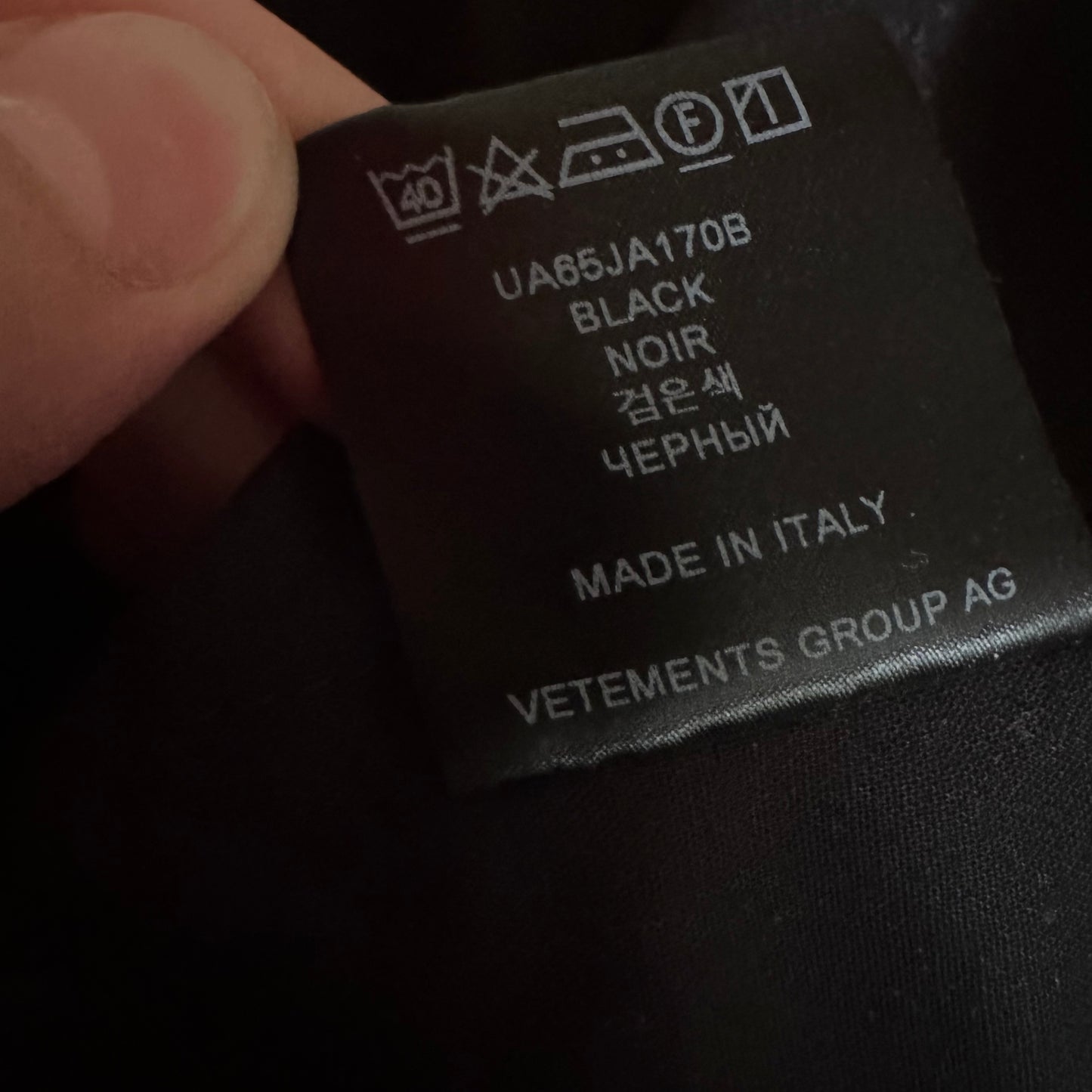 Vetements Military Gimp Mask Parka Jacket AW24