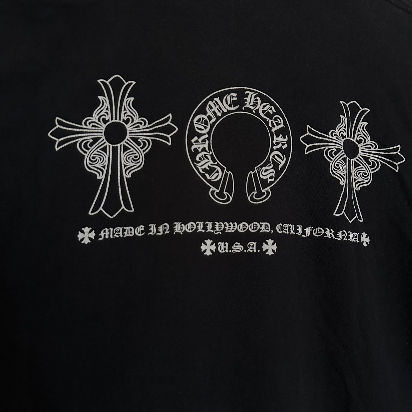 Chrome Hearts Triple Cross Horse Shoe Pocket Tee