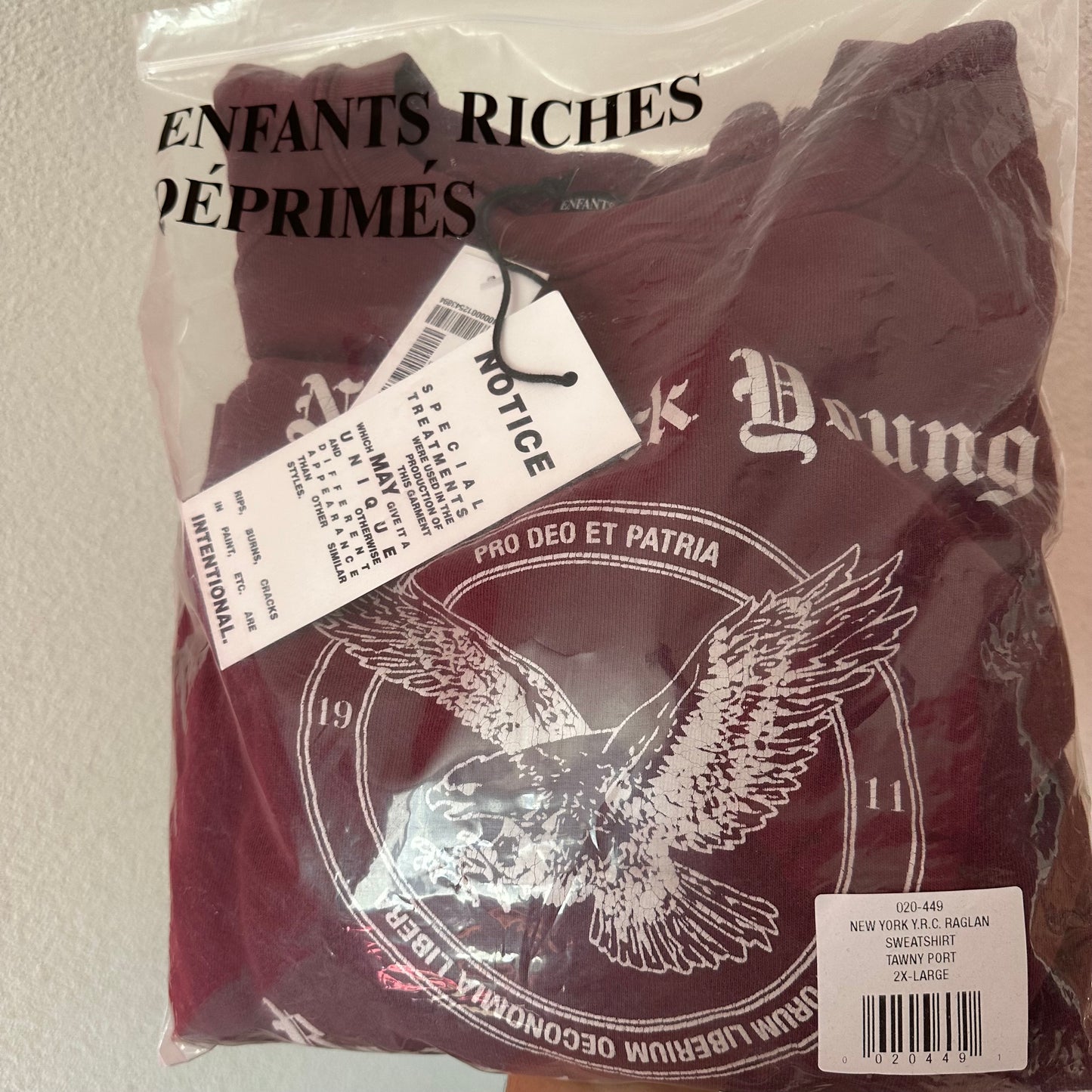 Enfants Riches Deprimes New York Young Republicans Crewneck SS25