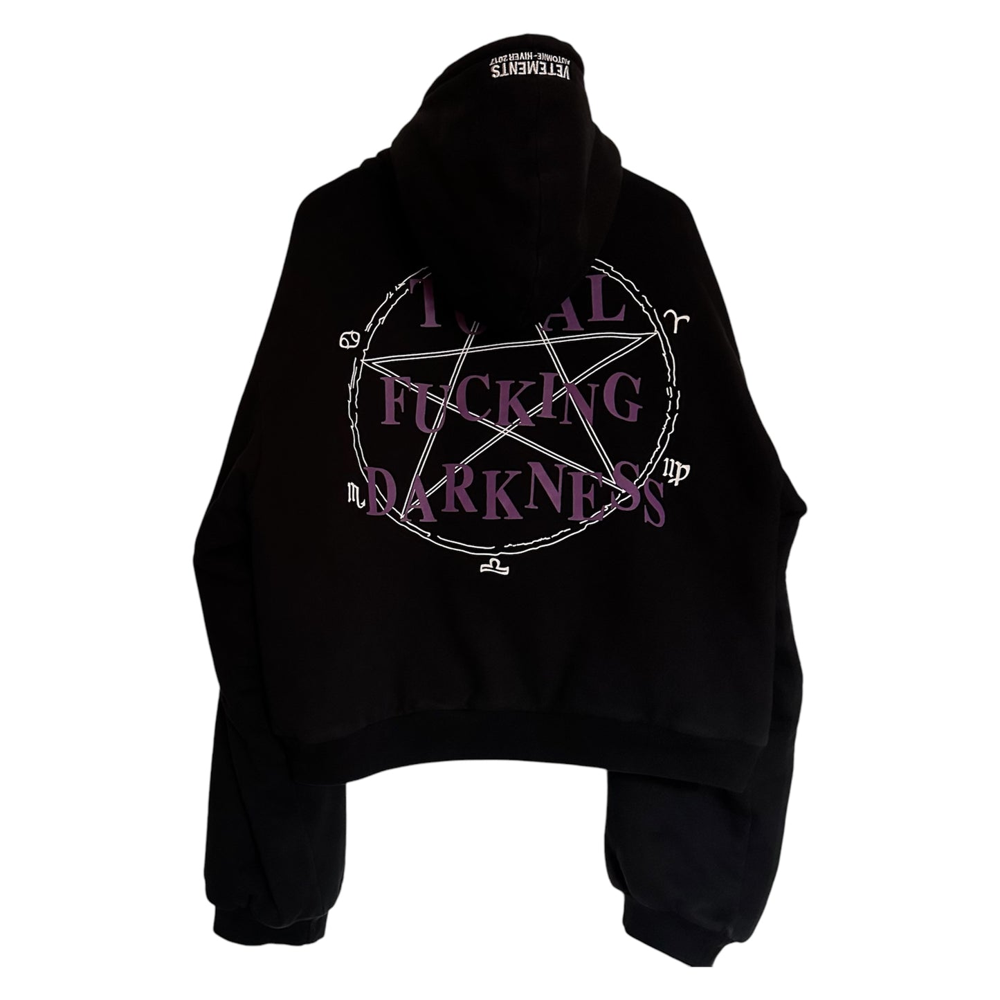 Vetements Total Fucking Darkness Eleven Inch Gun Club Reversible Hoodie AW16