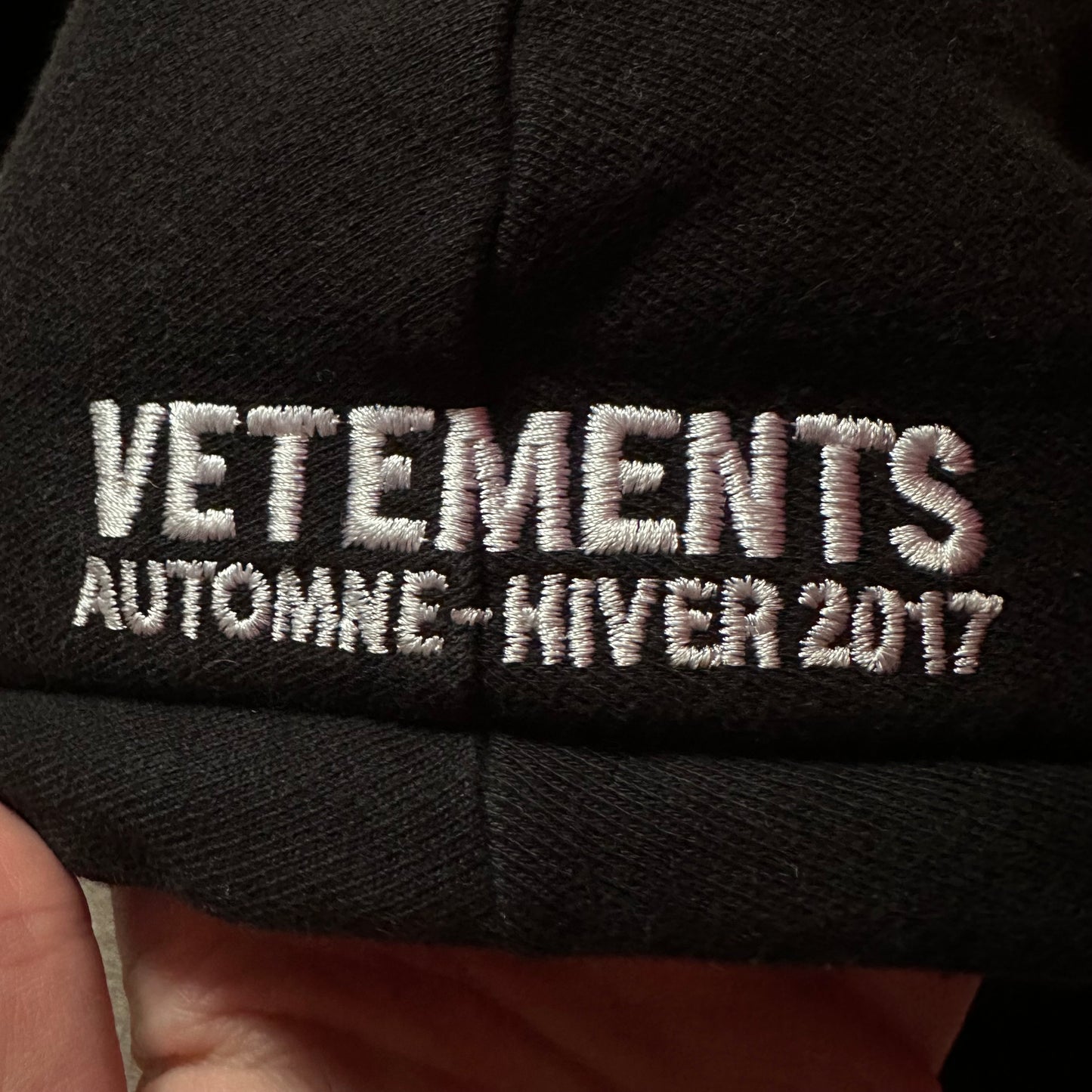 Vetements Total Fucking Darkness Eleven Inch Gun Club Reversible Hoodie AW16