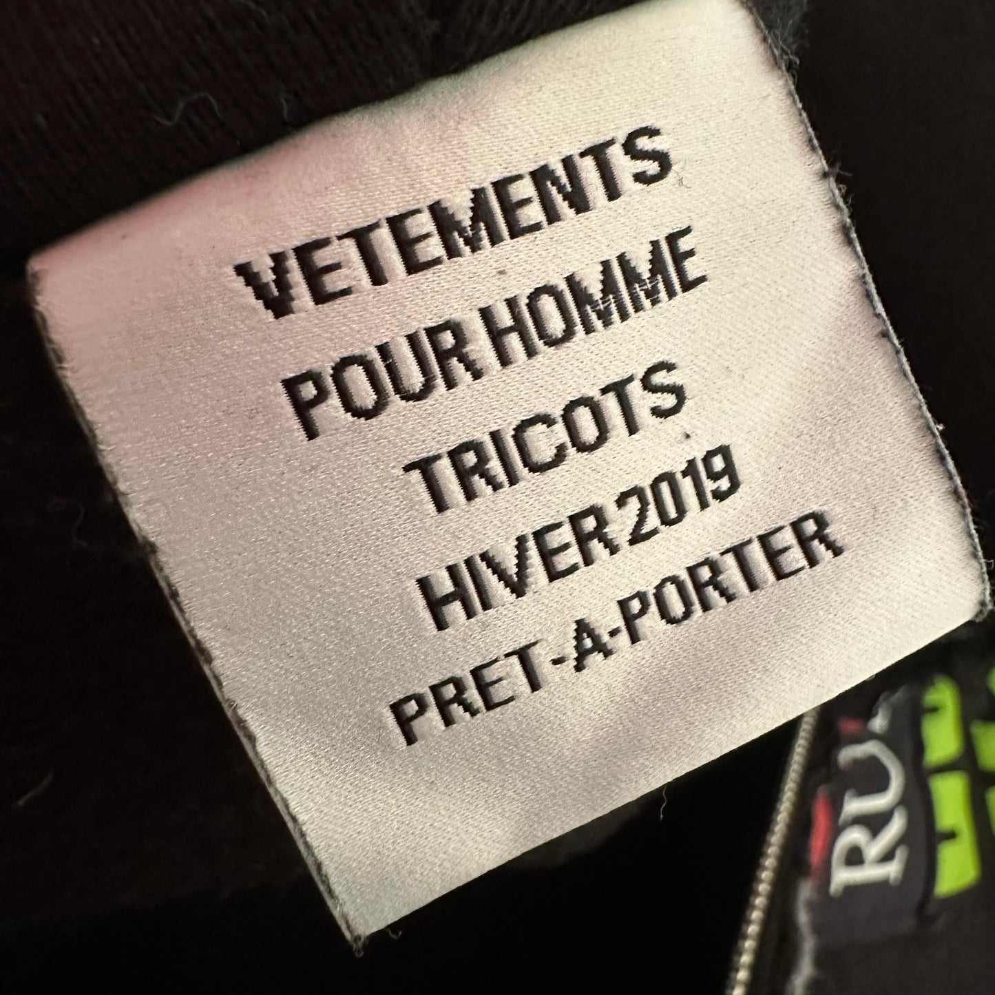 Vetements Russia Patchwork Zip Up Hoodie AW18