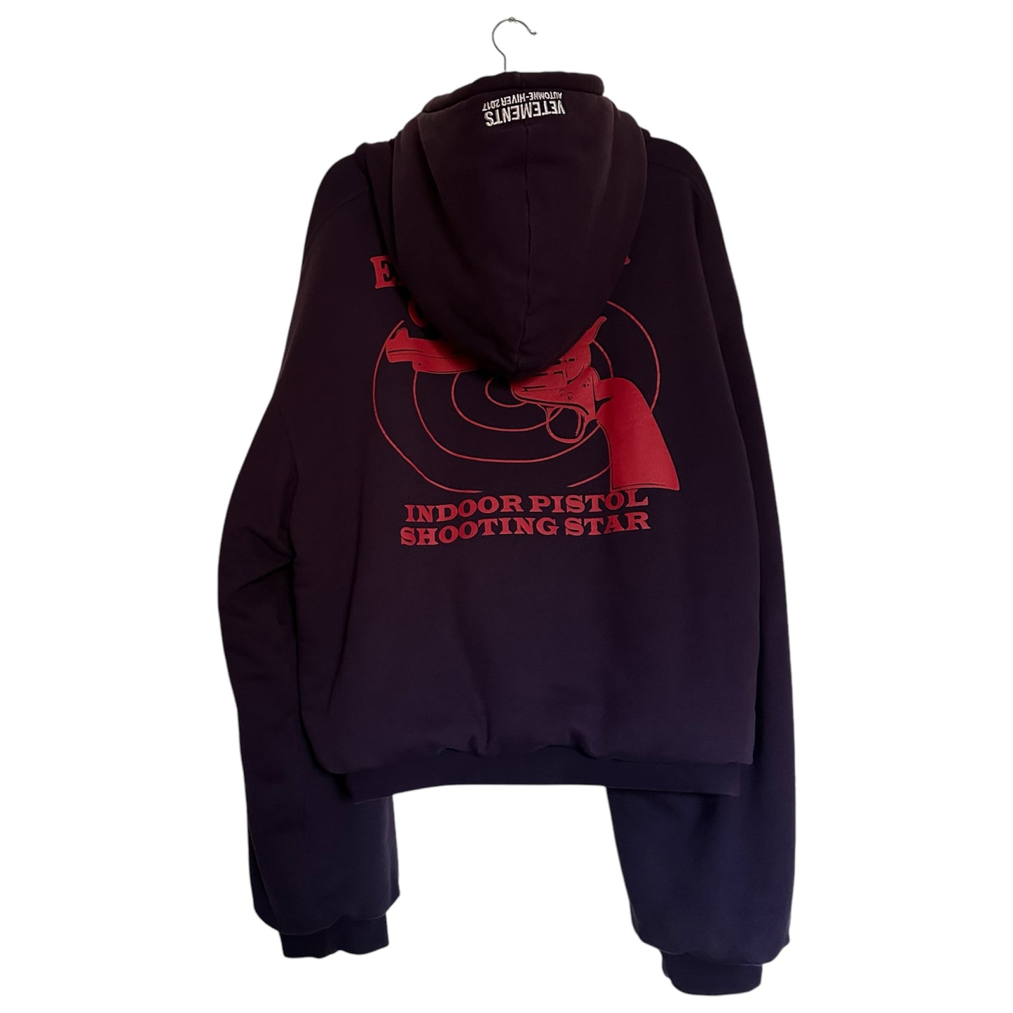 Vetements Total Fucking Darkness Eleven Inch Gun Club Reversible Hoodie AW16