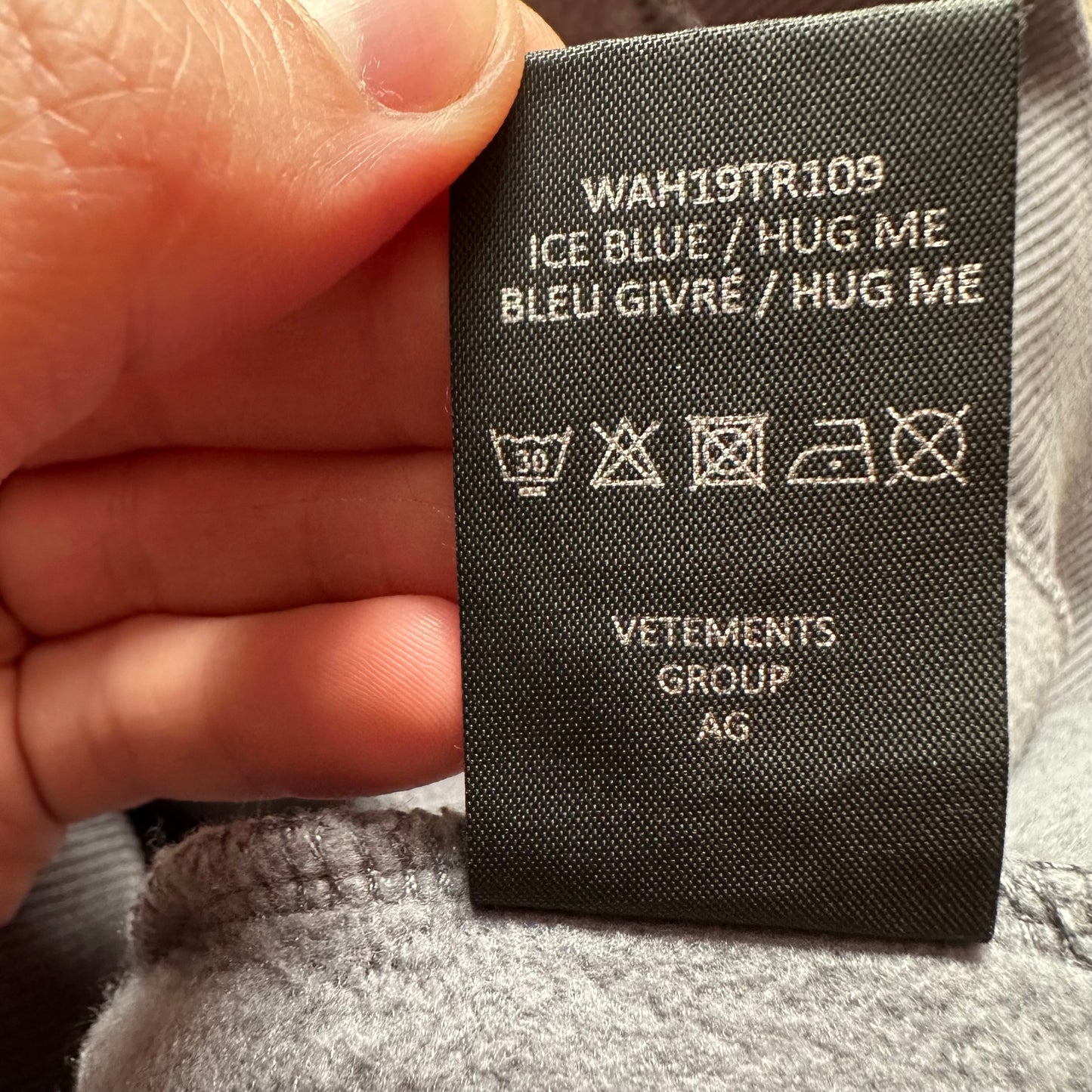 Vetements I Love Sluts hoodie AW18