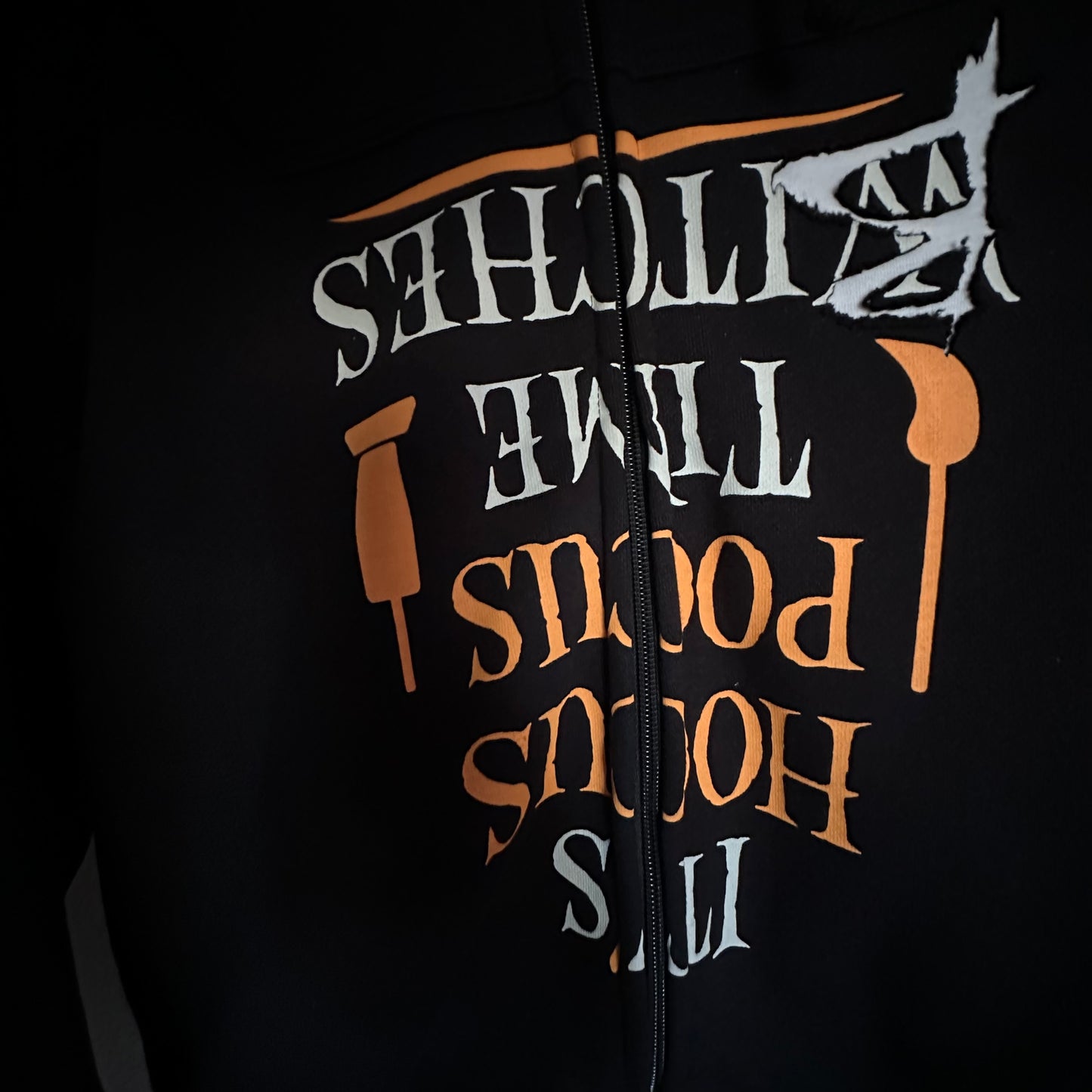 Vetements Runway Hocus Pocus Upside Down Zip Up Hoodie AW19