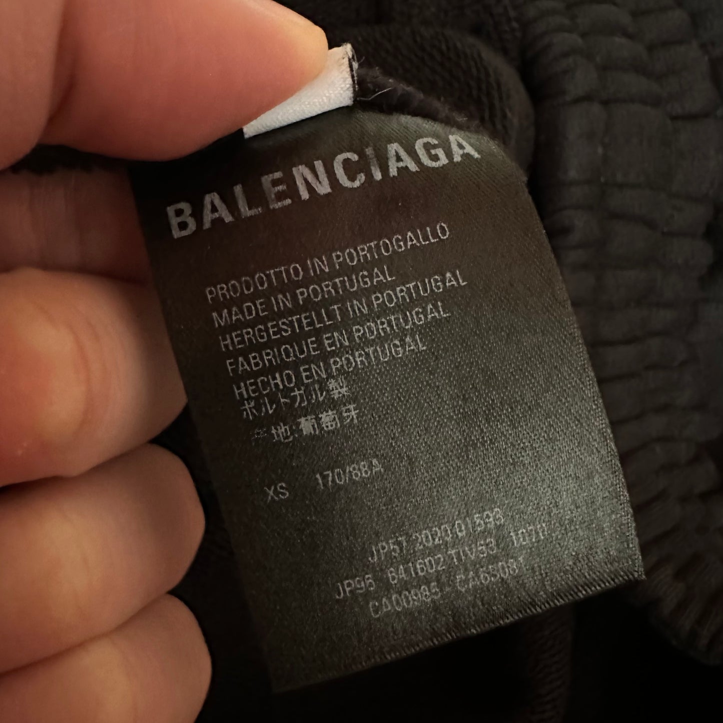 Balenciaga Political Campaign Black Wide Sweatpants