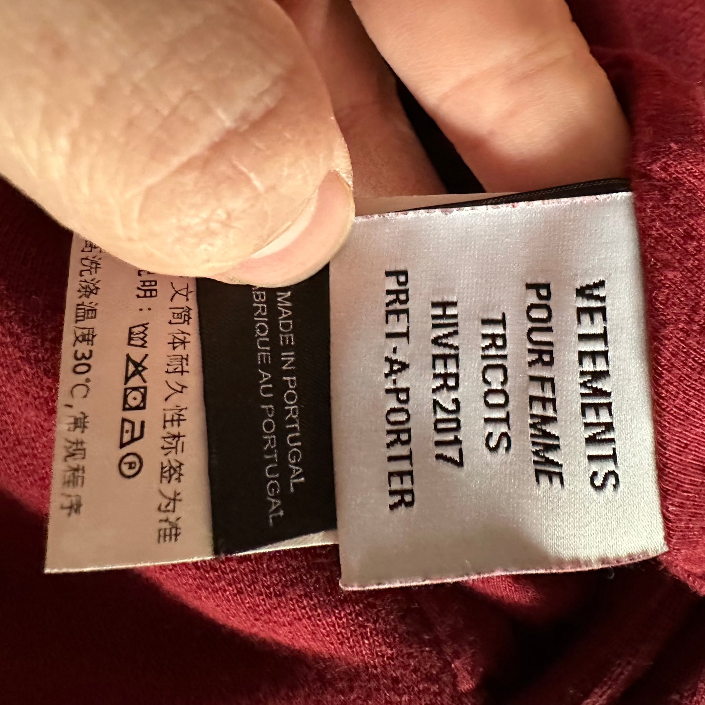 Vetements Total Fucking Darkness Eleven Inch Gun Club Reversible Hoodie AW16
