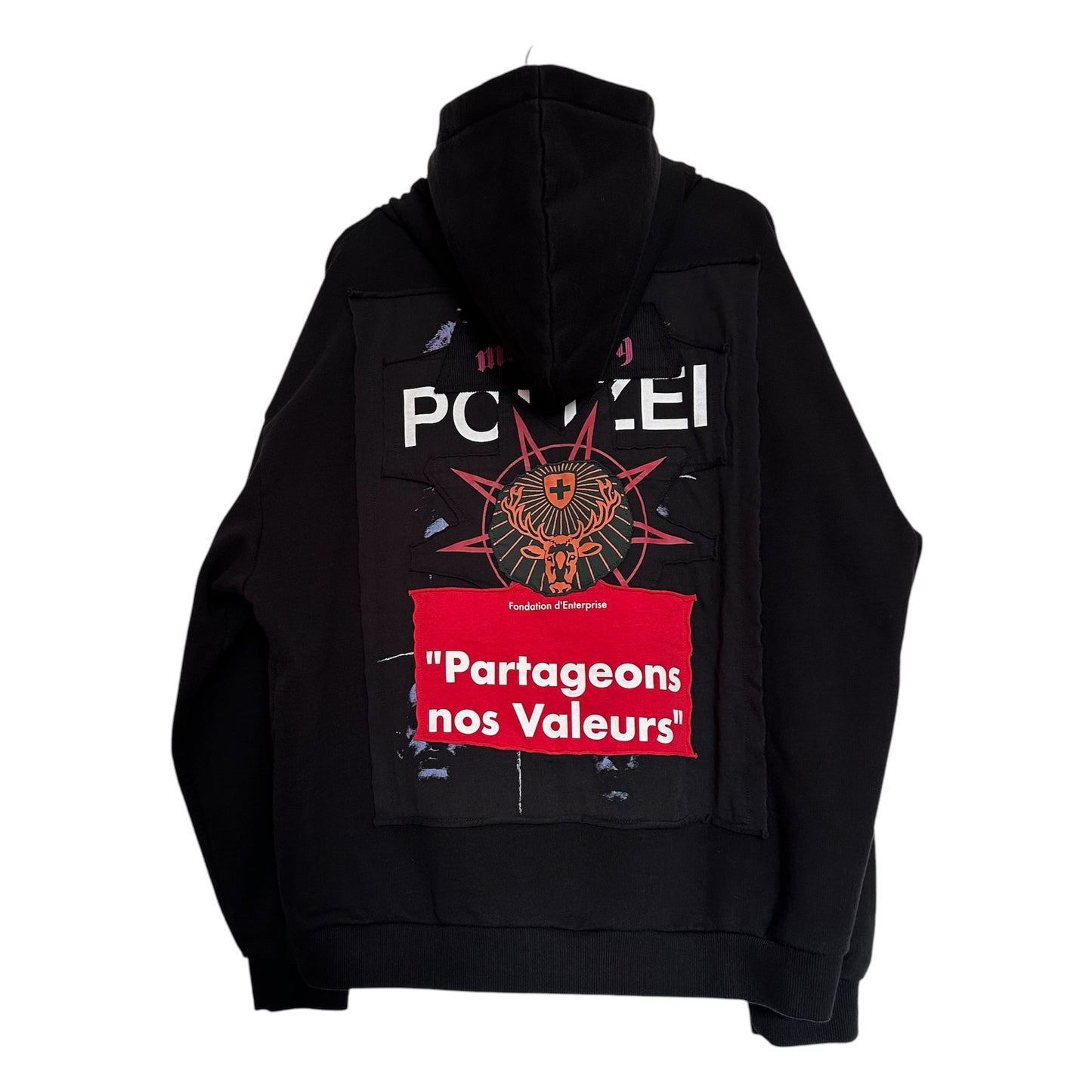 Vetements Russia Patchwork Zip Up Hoodie AW18