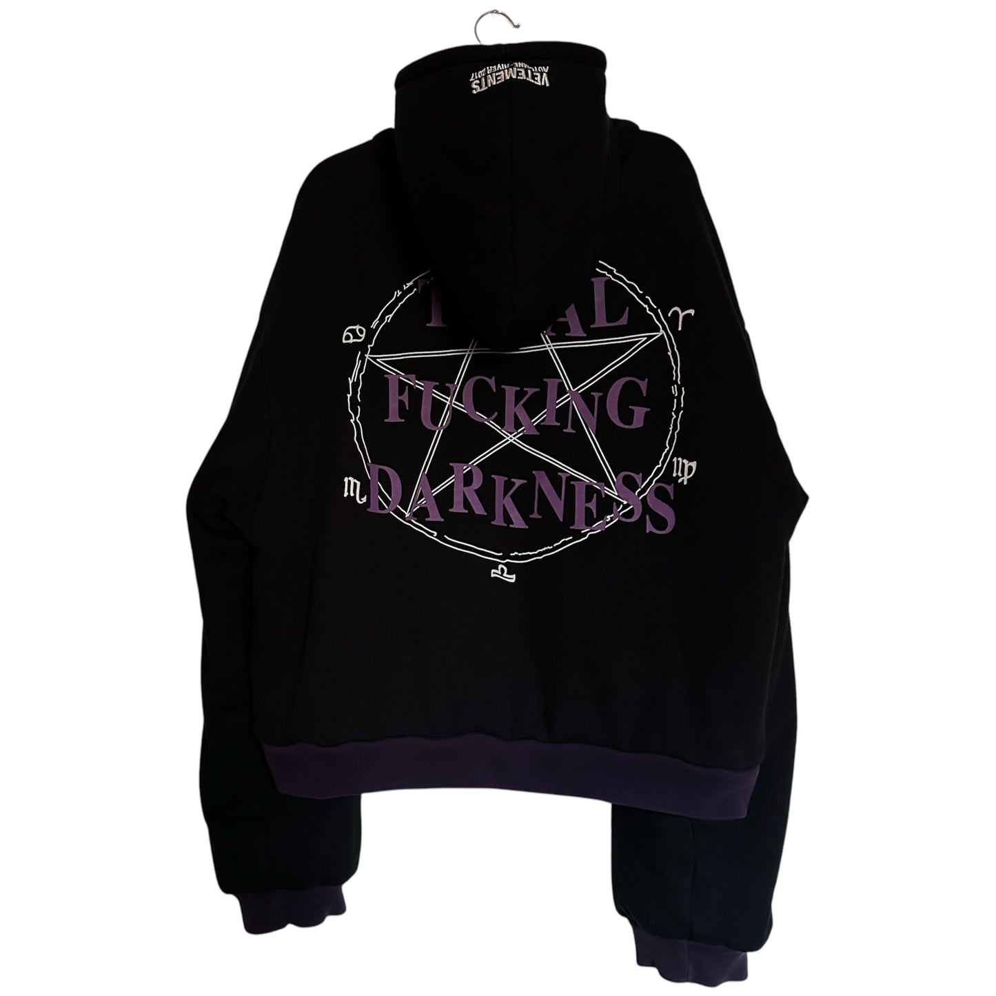 Vetements Total Fucking Darkness Eleven Inch Gun Club Reversible Hoodie AW16