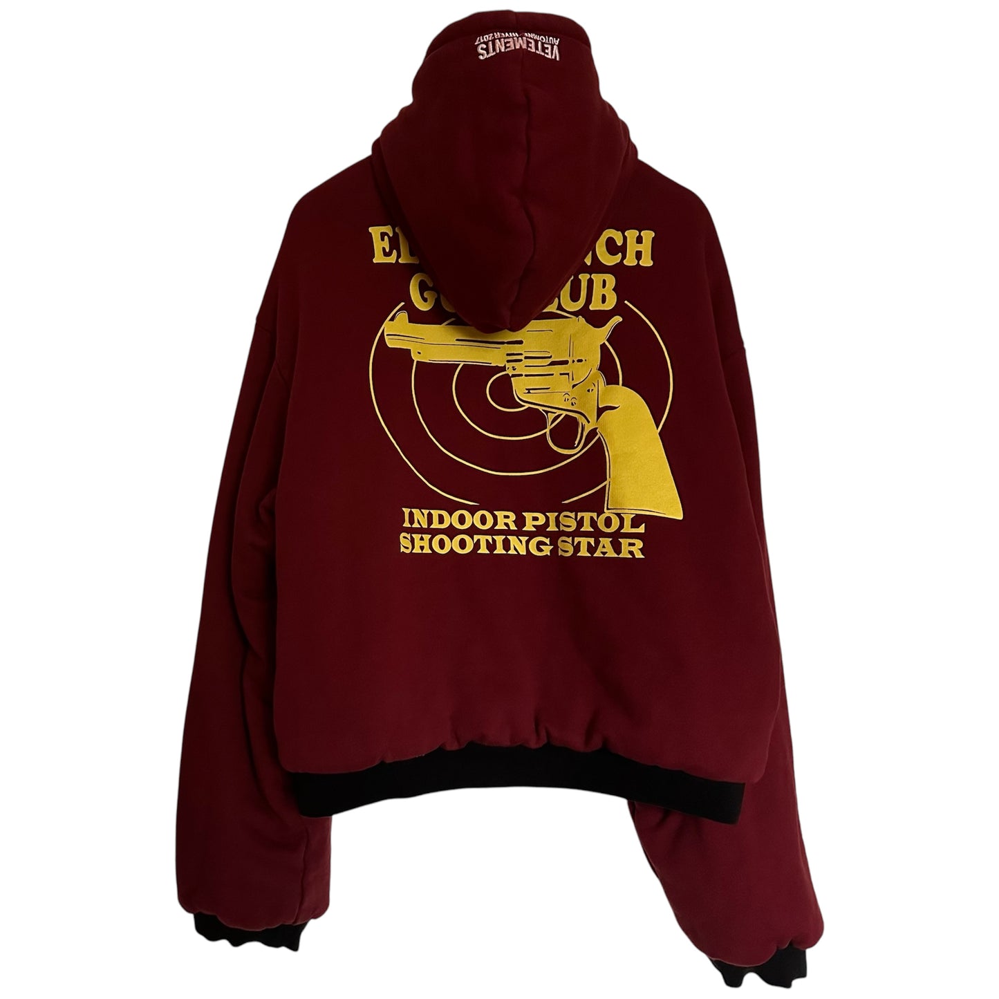 Vetements Total Fucking Darkness Eleven Inch Gun Club Reversible Hoodie AW16