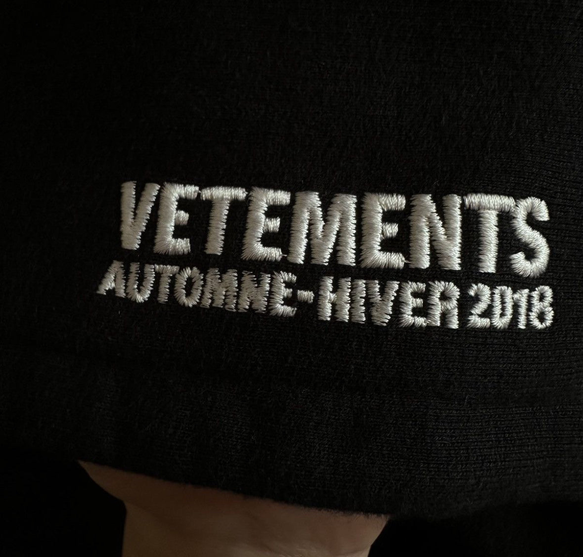 Vetements Metal Logo Hoodie AW17