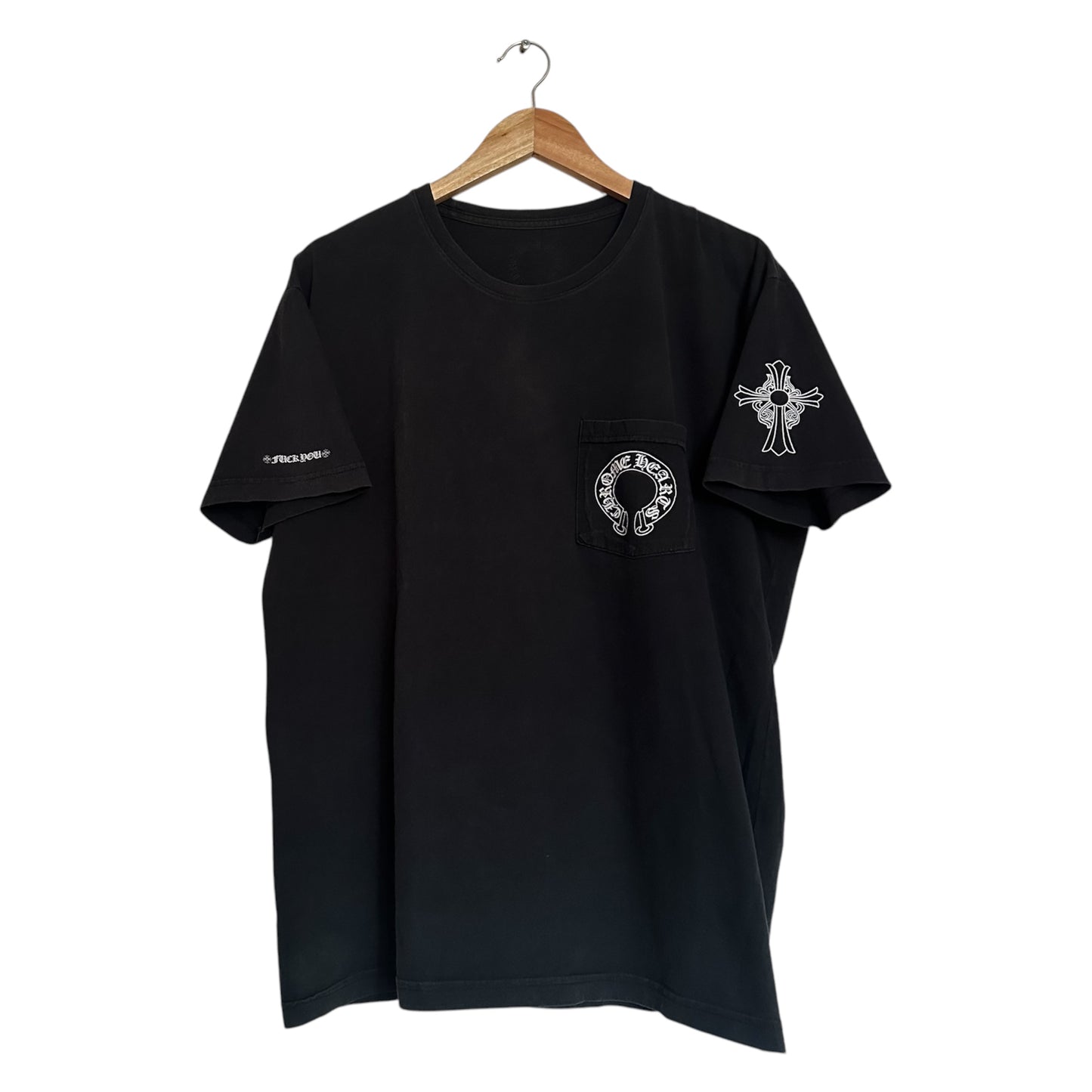 Chrome Hearts Triple Cross Horse Shoe Pocket Tee