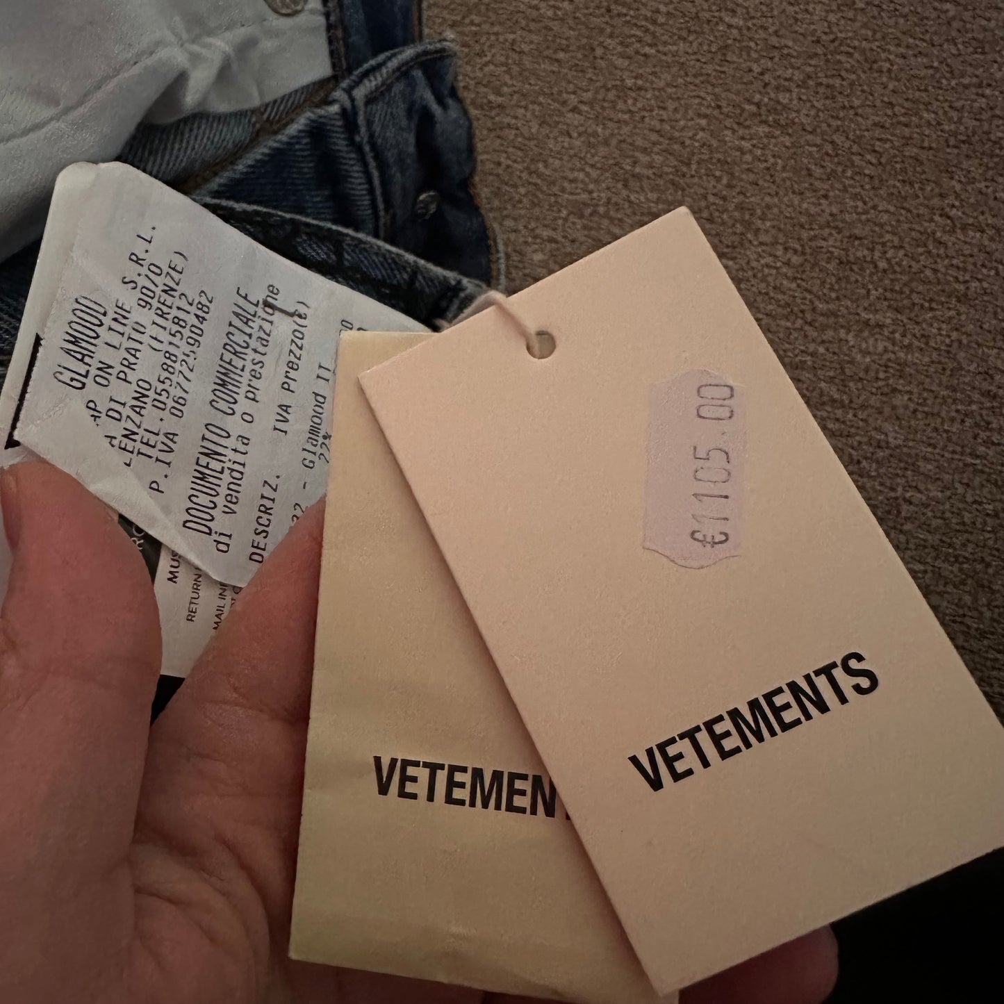 Vetements Barbed Wire Jeans AW21