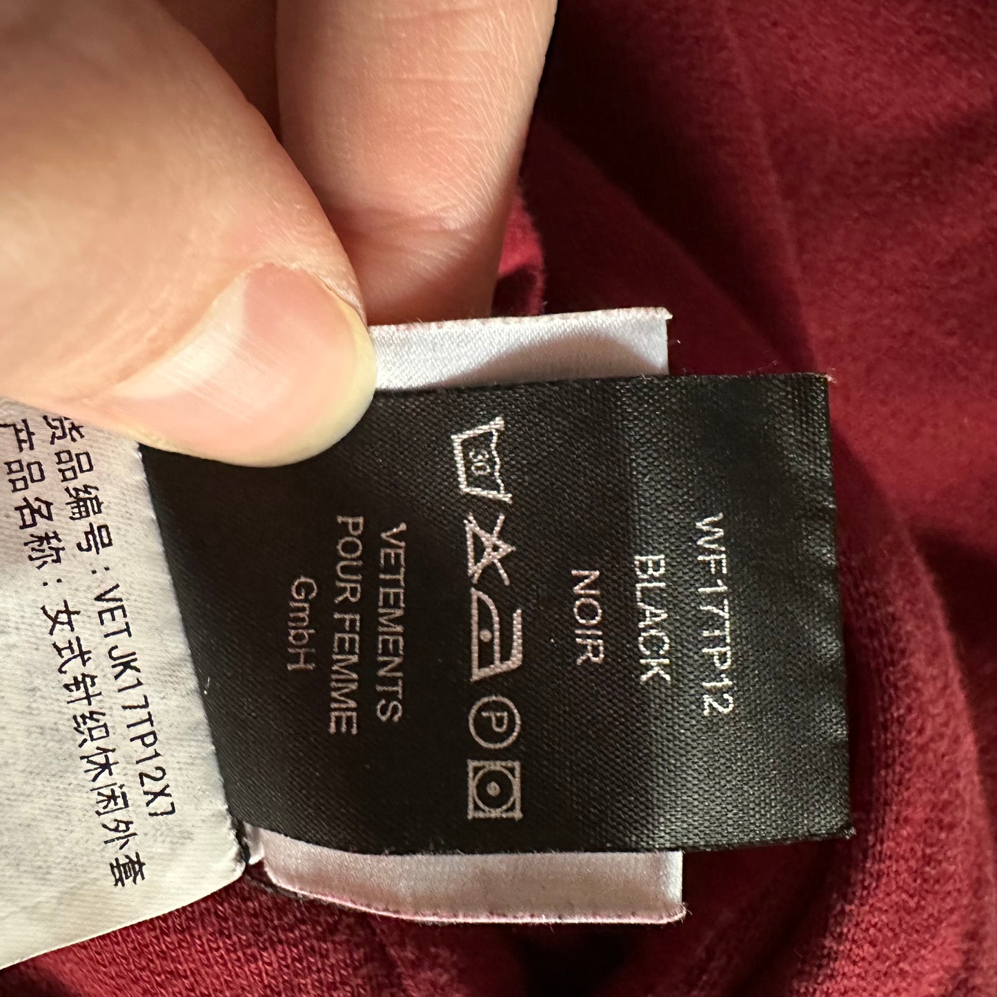 Vetements Total Fucking Darkness Eleven Inch Gun Club Reversible Hoodie AW16