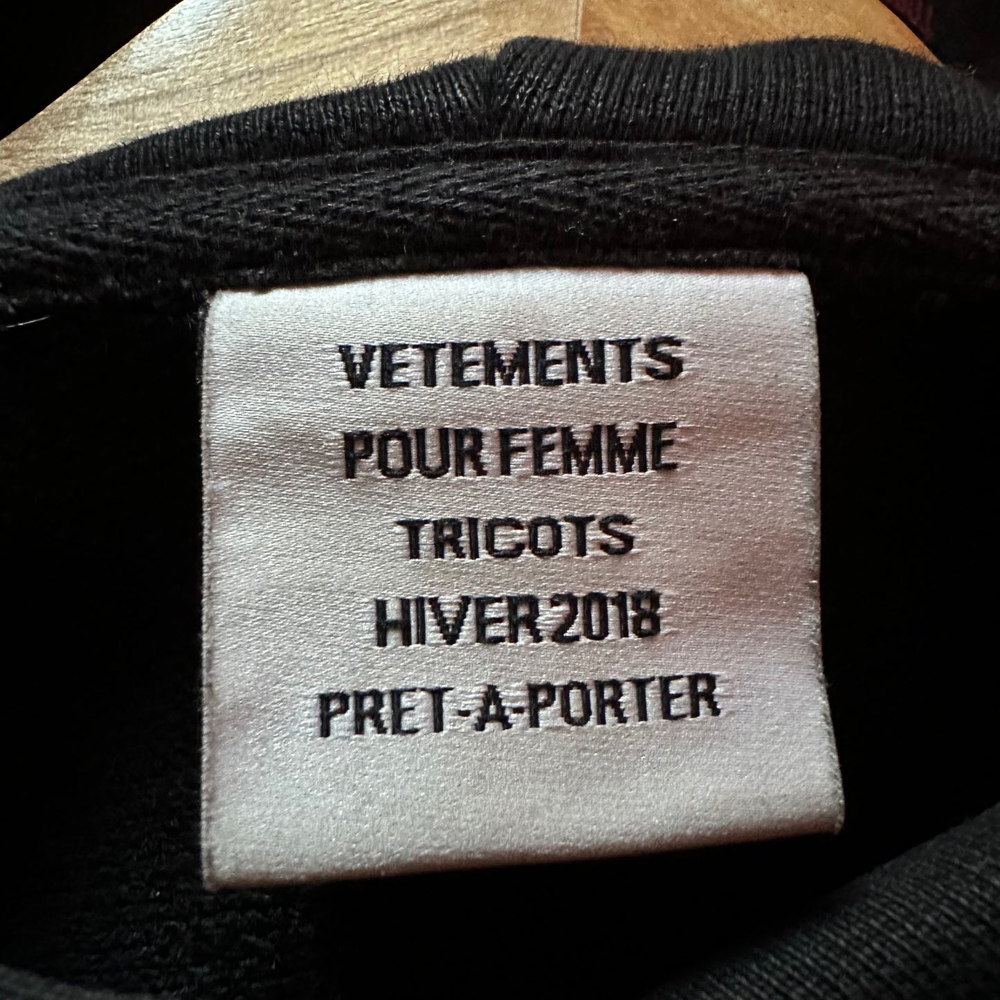 Vetements Metal Logo Hoodie AW17