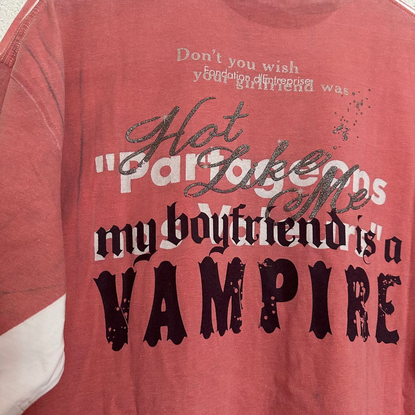 Vetements PSG Vampire Trompe L’oeil Tee AW18