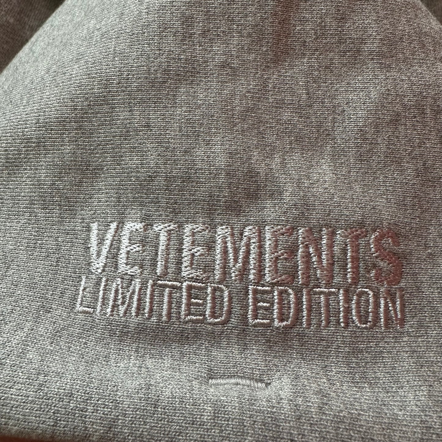 Vetements Sticker Note Zip Up Hoodie