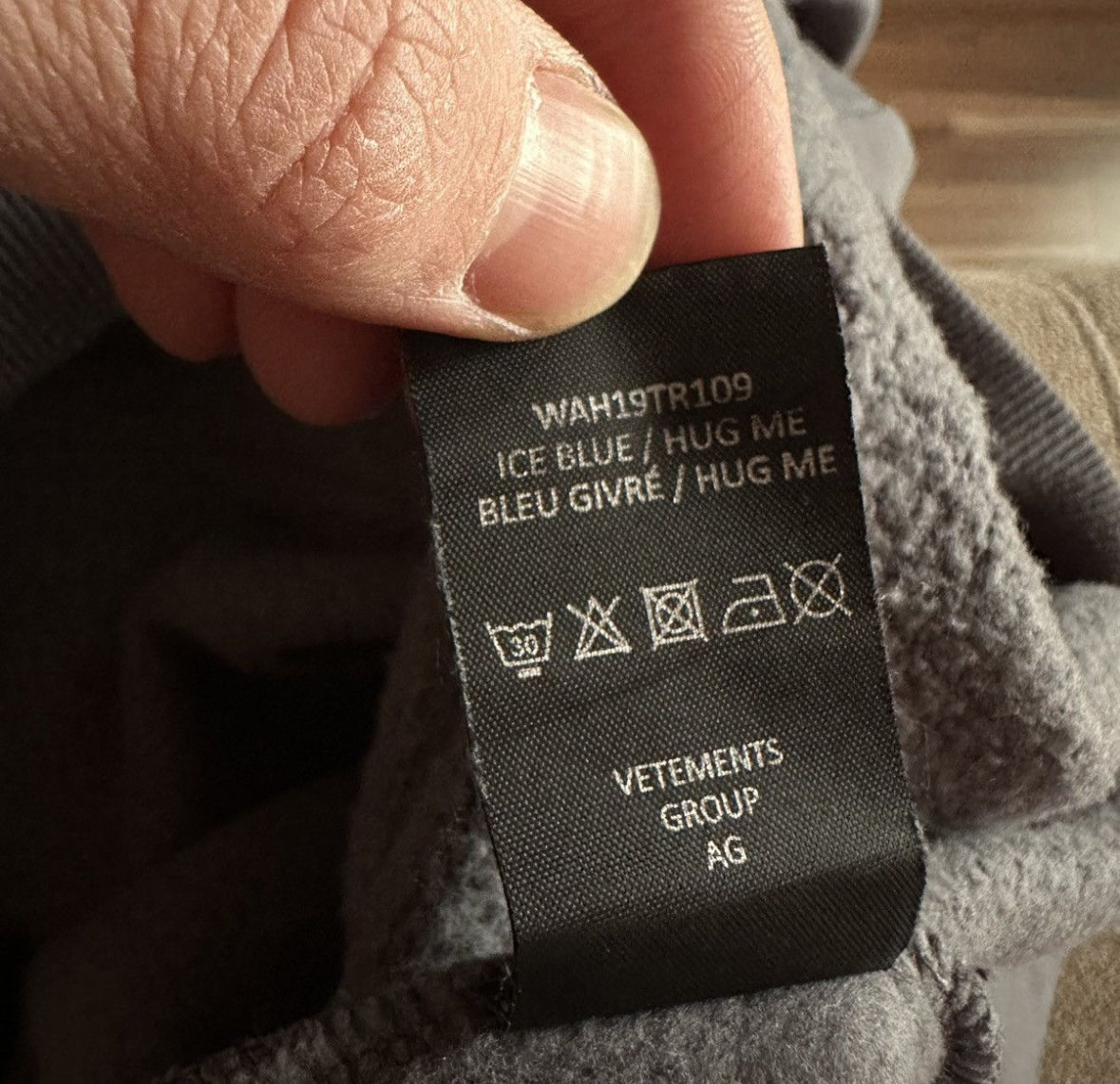 Vetements I Love Sluts hoodie AW18