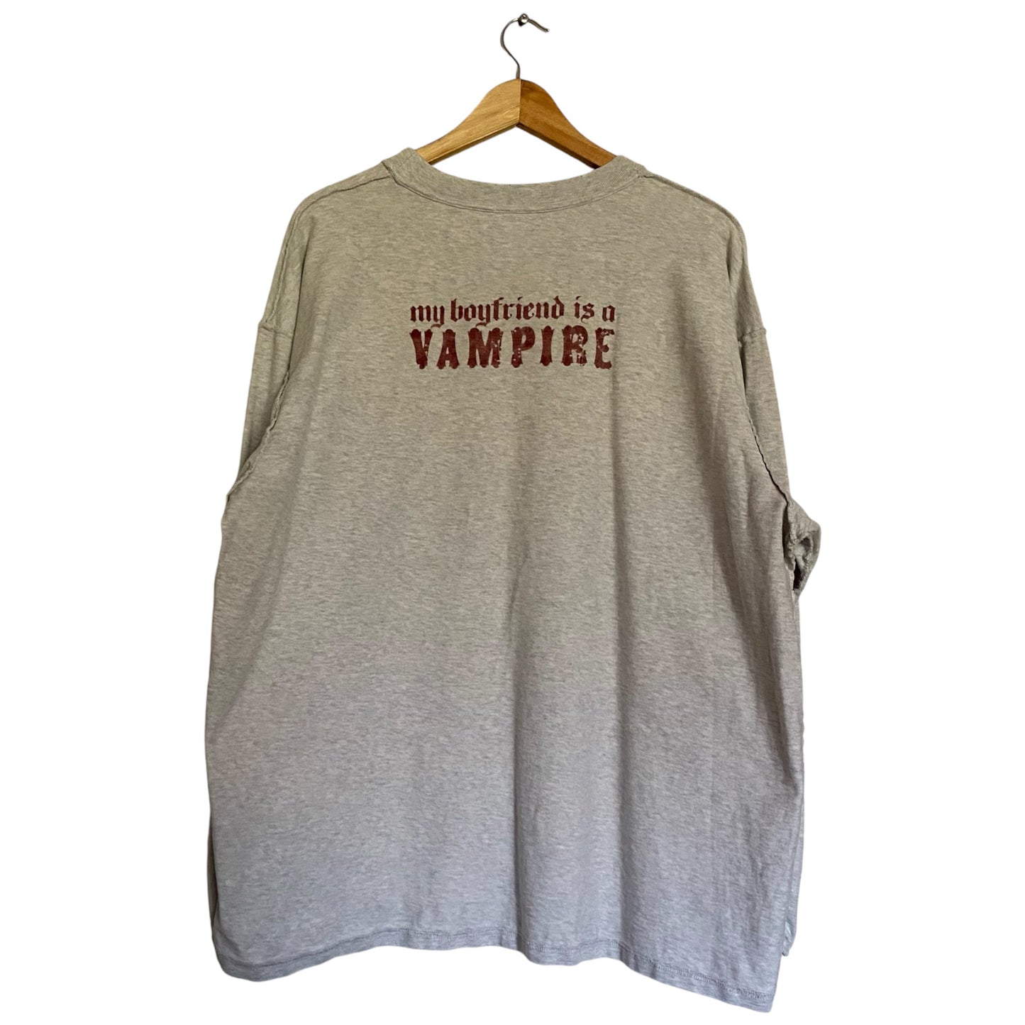 Vetements I'm Probably Lying My Boyfriend Is A VAMPIRE Inside Out Crewneck F/W 18