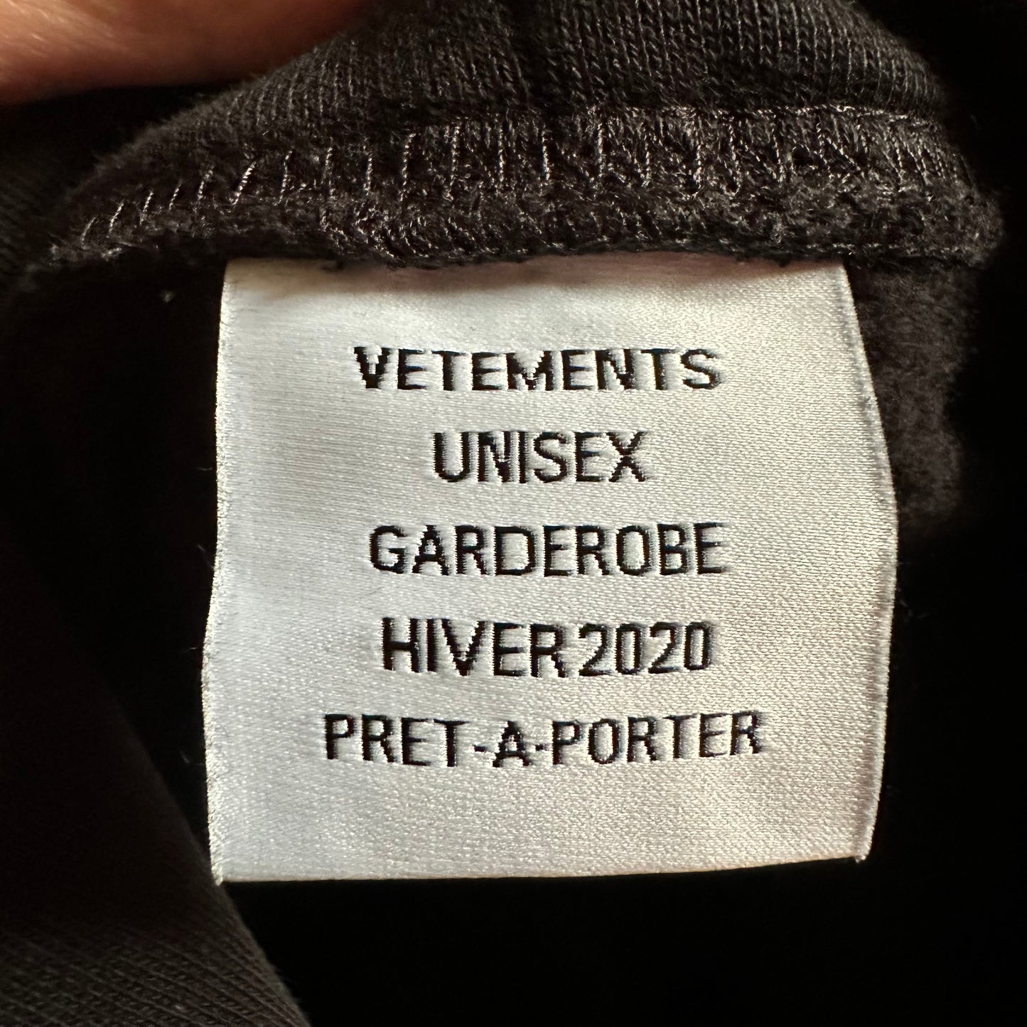 Vetements Interpol Hoodie AW19