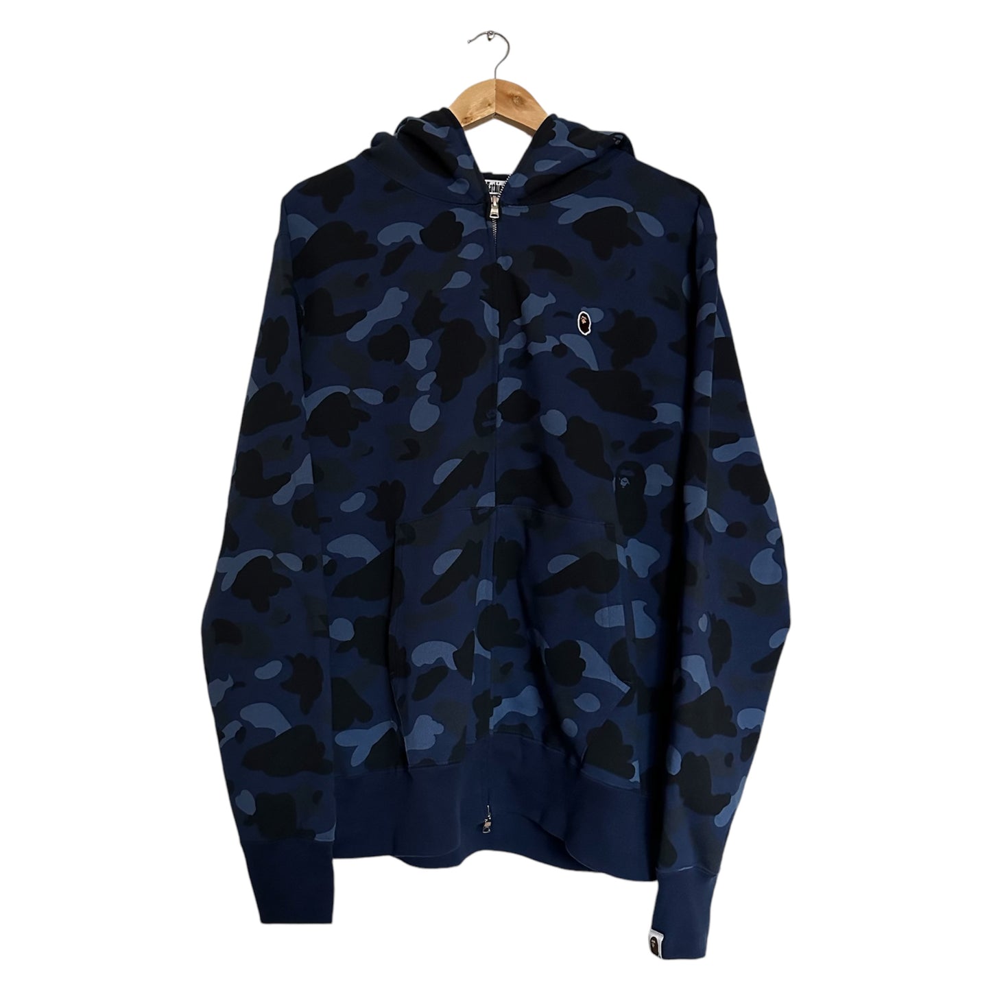 Bape Full Zip Hoodie Blue Camo