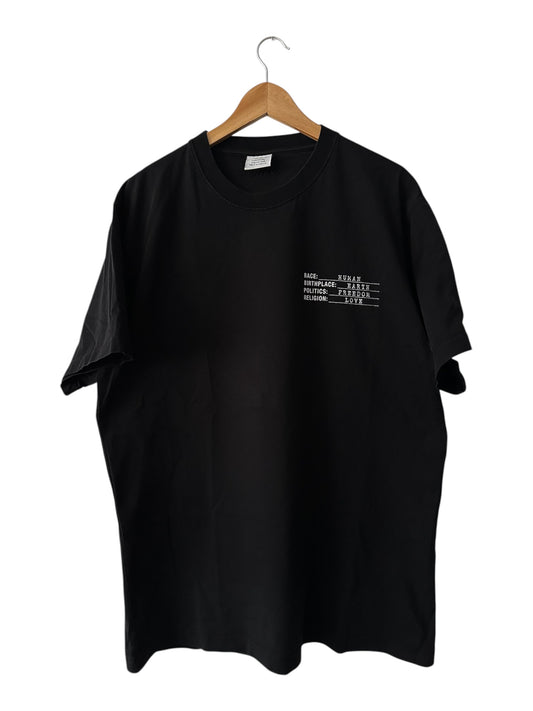 Vetements Human Identity Tee