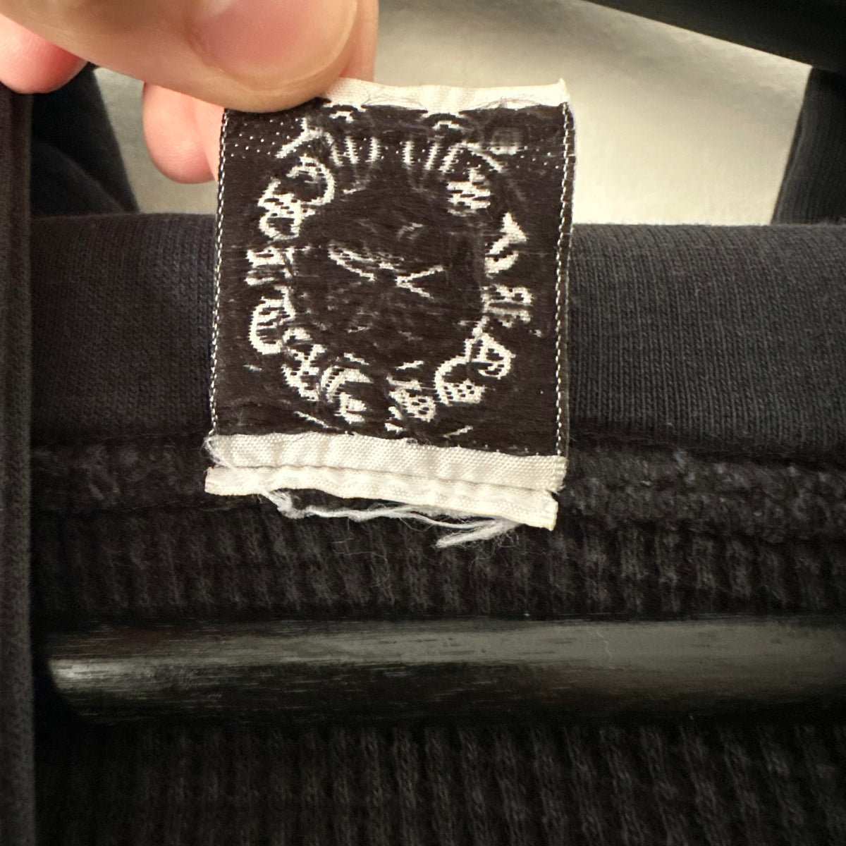 Vintage Chrome Hearts Thermal Horseshoe Fuck You Zip Up Hoodie