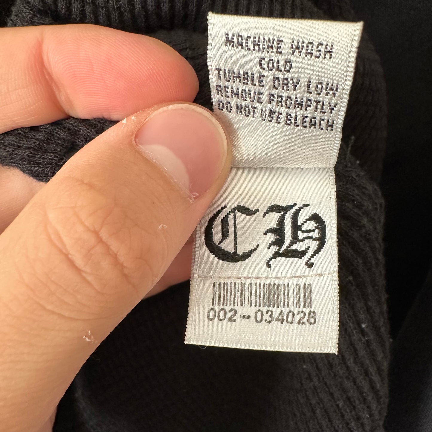 Vintage Chrome Hearts Thermal Horseshoe Floral Dagger Zip Up Hoodie