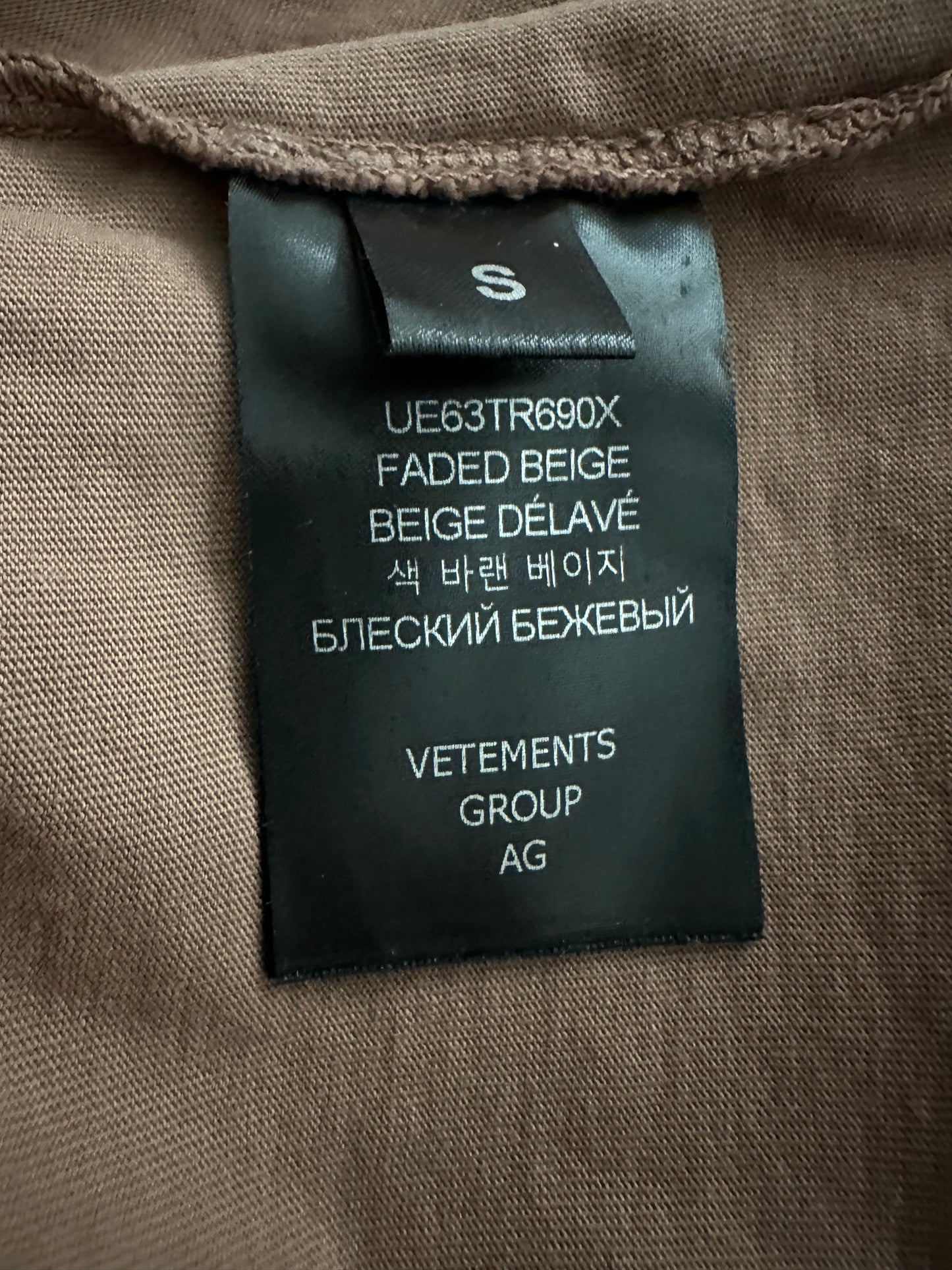 Vetements Made On Earth Tee