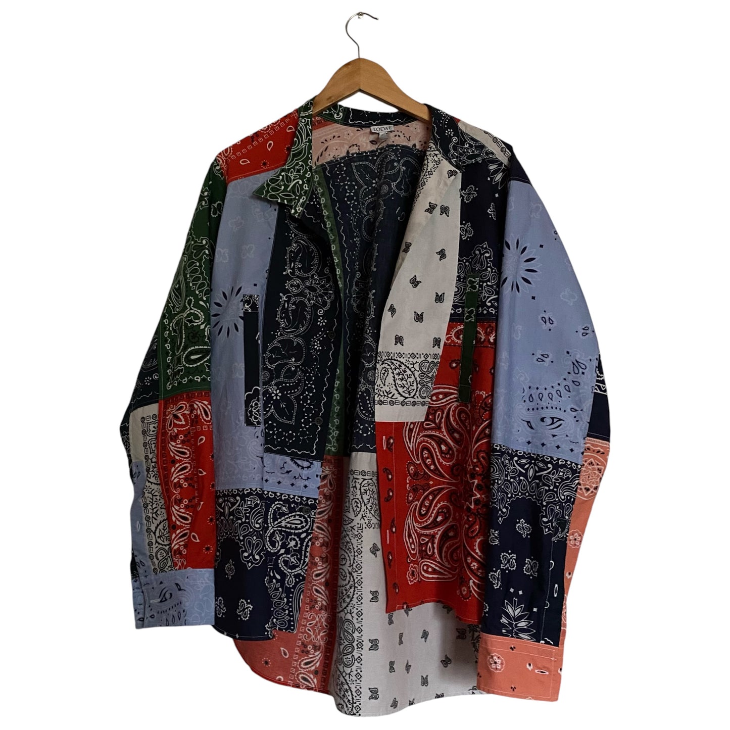 Loewe Asymmetrical Bandana Patchwork Shirt F/W 18