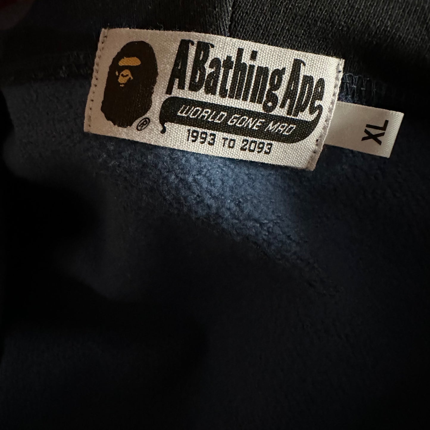 Bape Full Zip Hoodie Blue Camo