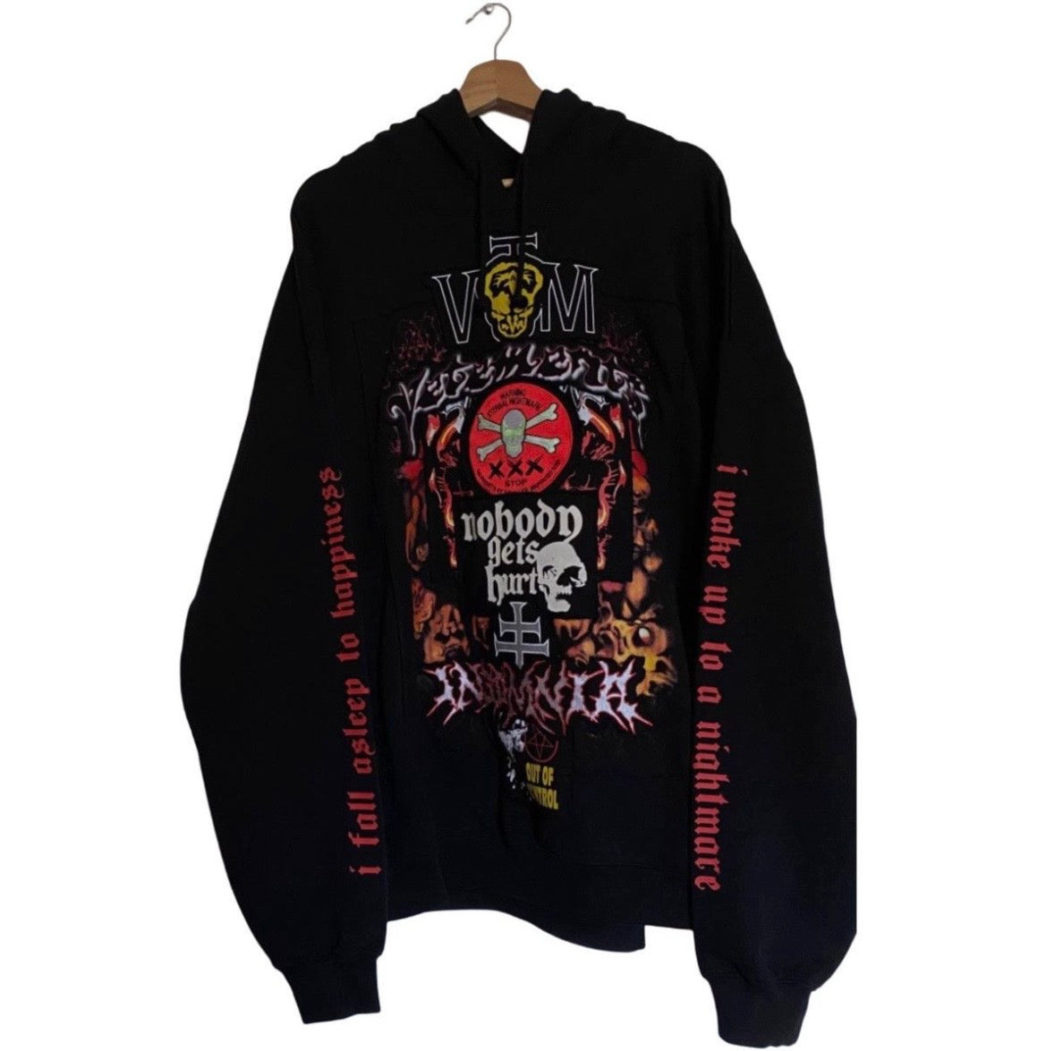 Vetements Metal Patches Hoodie