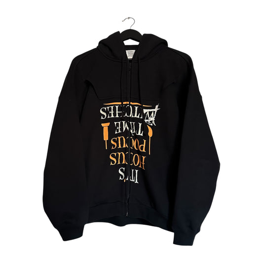 Vetements Runway Hocus Pocus Upside Down Zip Up Hoodie AW19