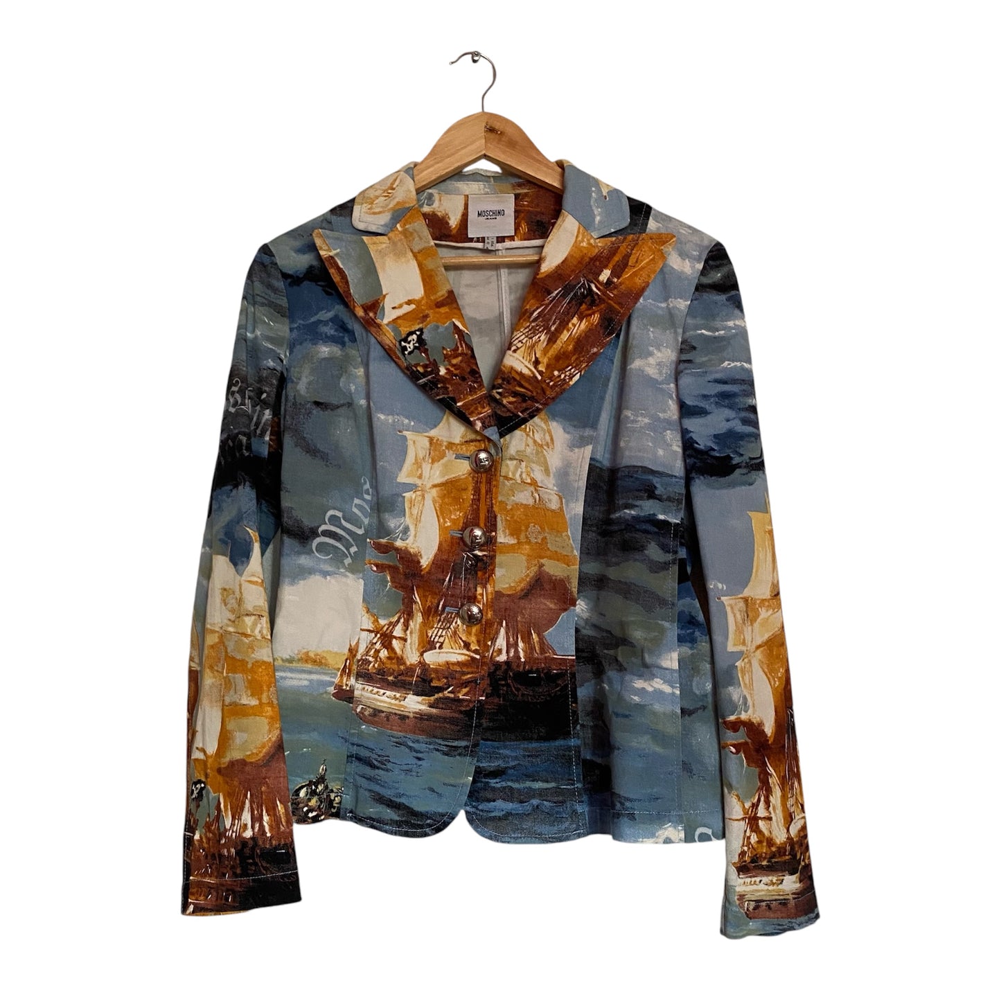 Moschino Jeans Blazer All Over Print