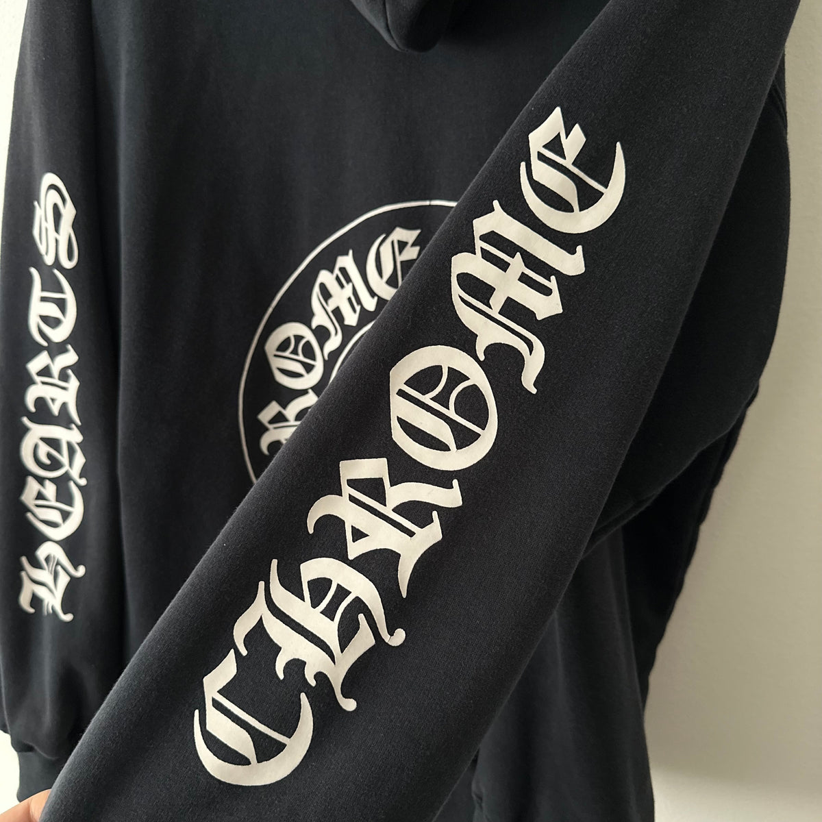 Vintage Chrome Hearts Thermal Horseshoe Fuck You Zip Up Hoodie