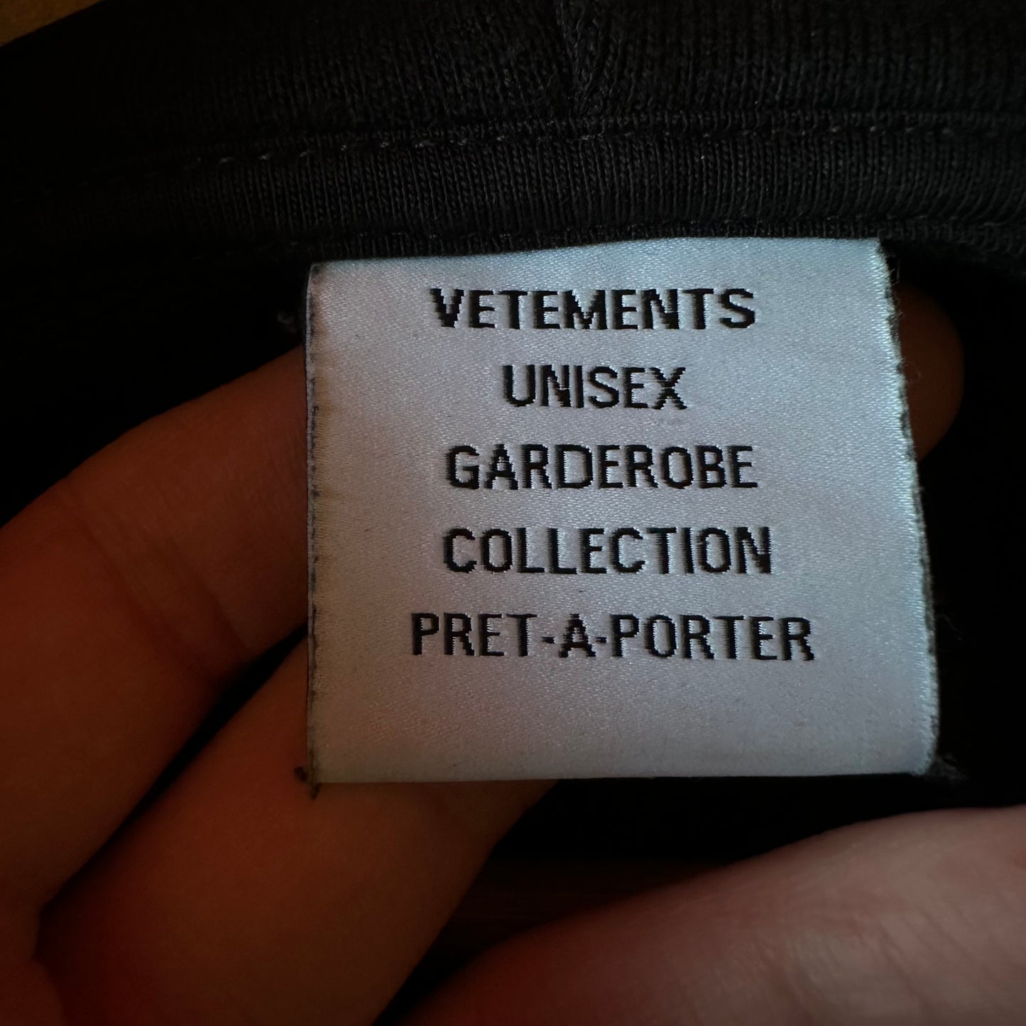 Vetements 18+ Restricted Rated R hoodie