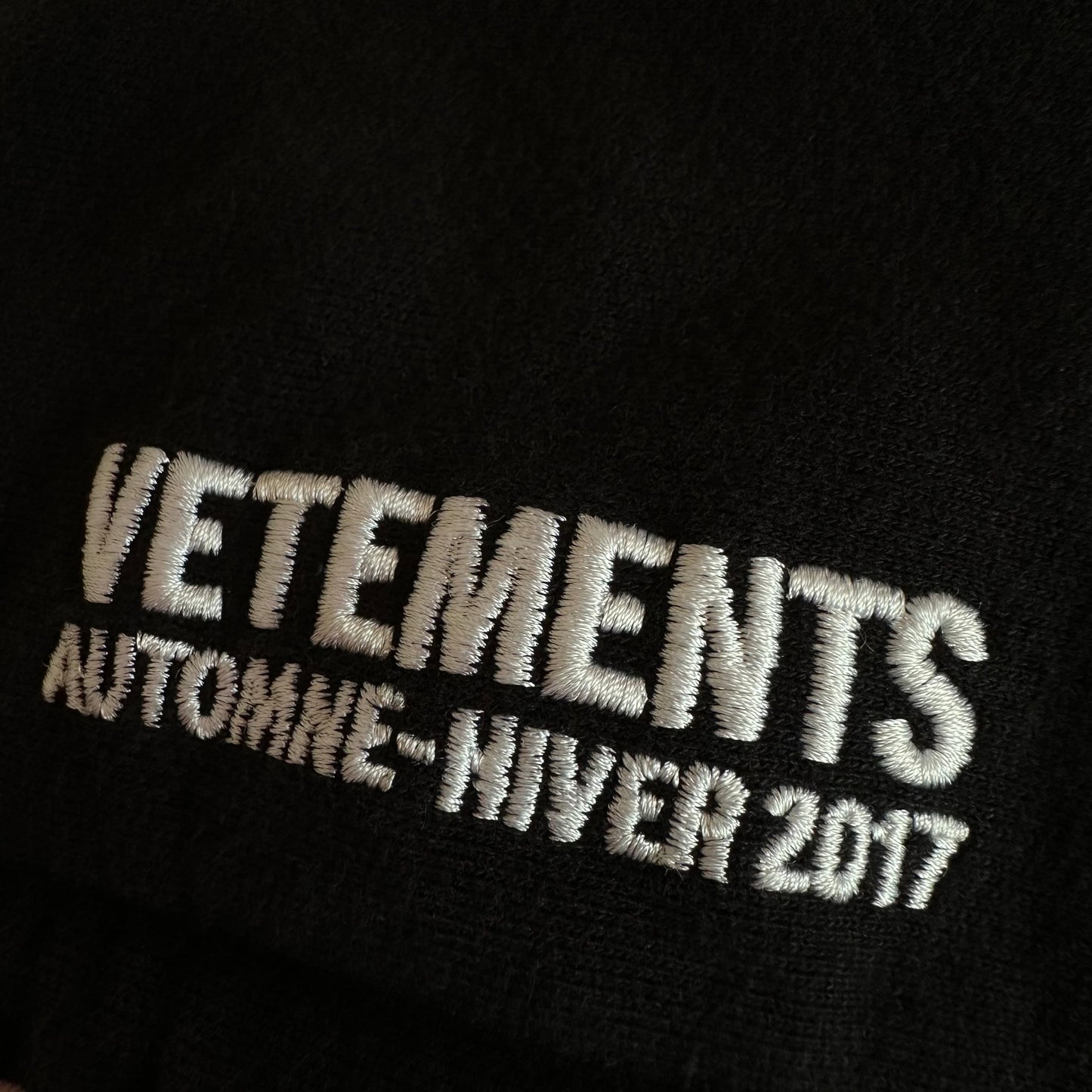 Vetements Shrunken Zip Up Hoodie F/W 17