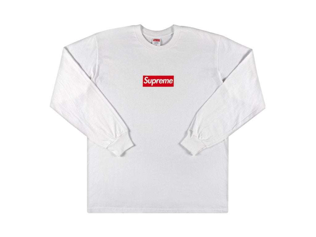 Supreme Box Logo L/S Tee White