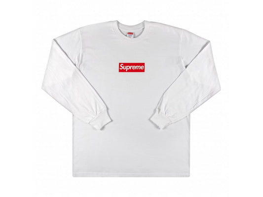 Supreme Box Logo L/S Tee White