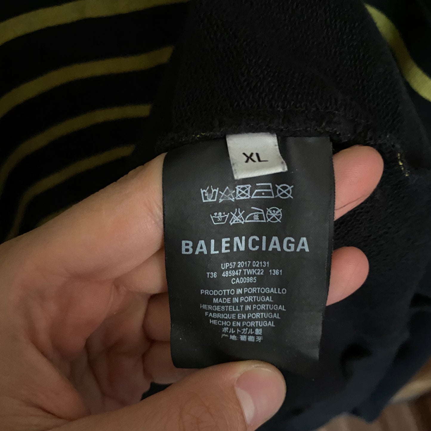 Balenciaga Striped Homme Sweater