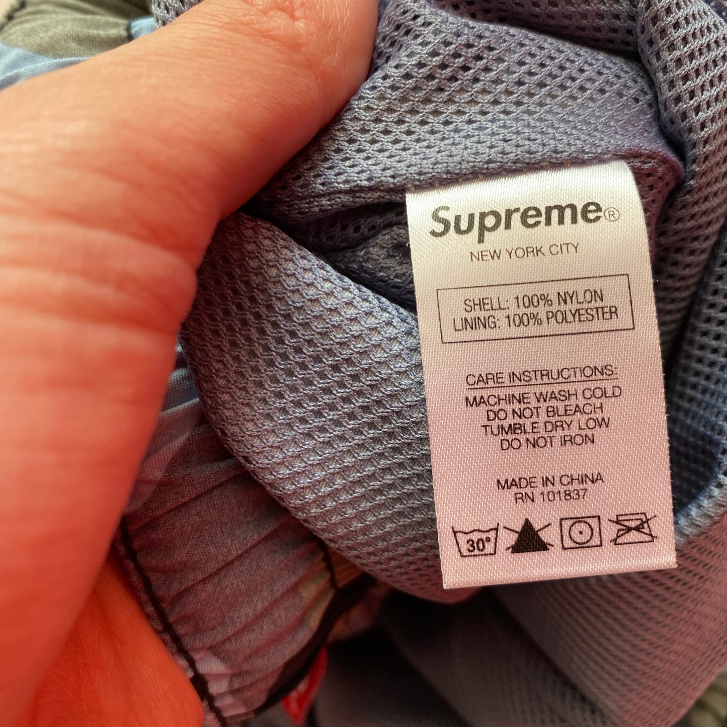 Supreme Blue Camo Warm Up Pants