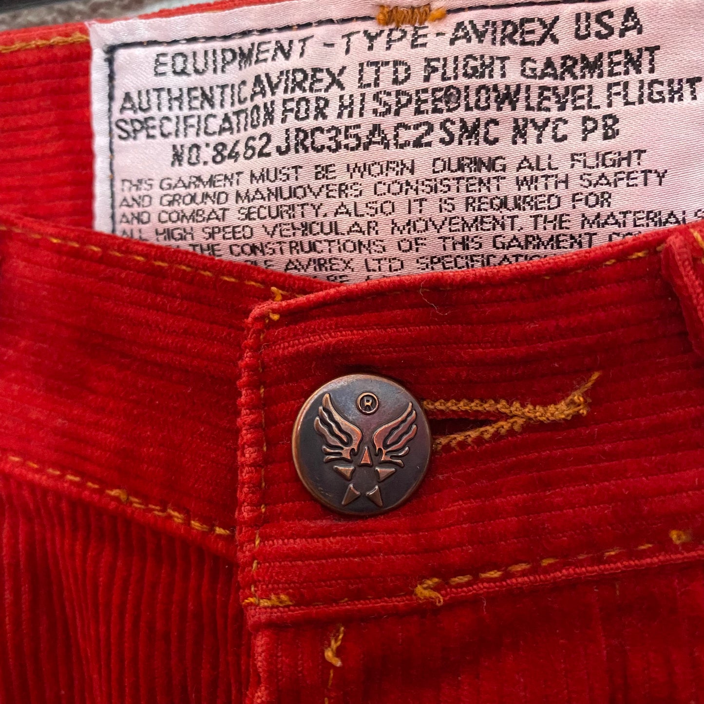 SAMPLE Avirex Corduroy Pants