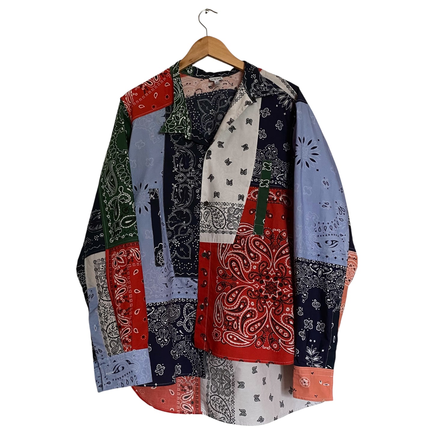 Loewe Asymmetrical Bandana Patchwork Shirt F/W 18