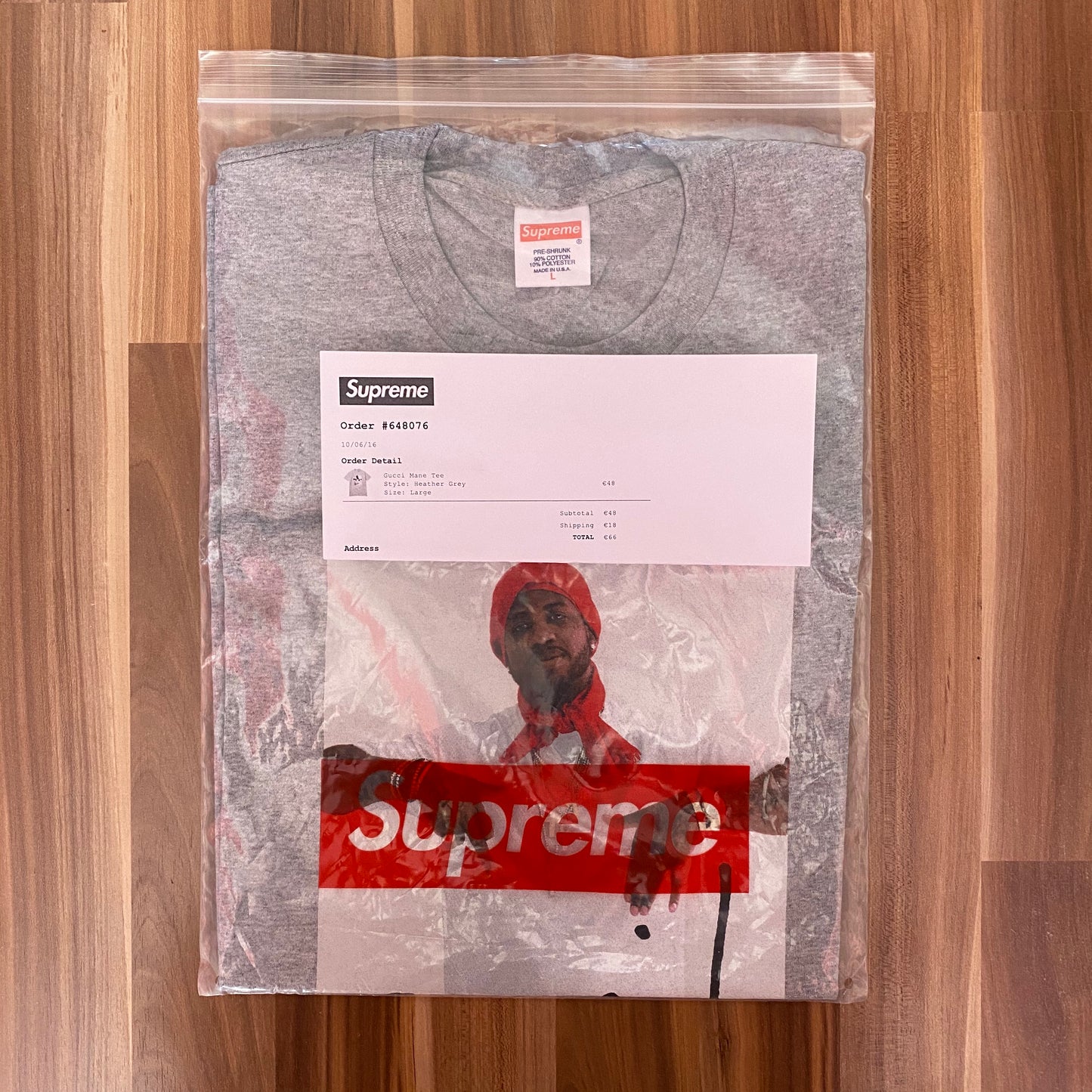 Supreme Gucci Mane Photo Boxlogo tee