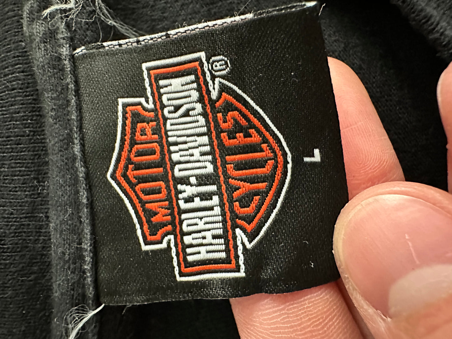 Vintage Harley Davidson 00’ Gothic Flame Shield Longsleeve